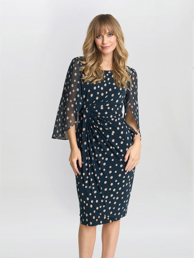  Jenni Spot Jersey Knee Length Dress