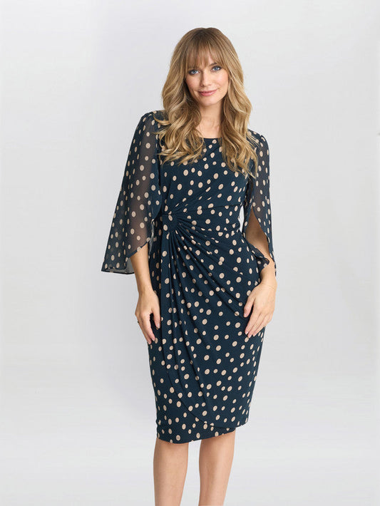  Jenni Spot Jersey Knee Length Dress