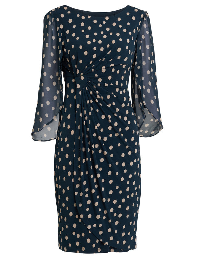  Jenni Spot Jersey Knee Length Dress