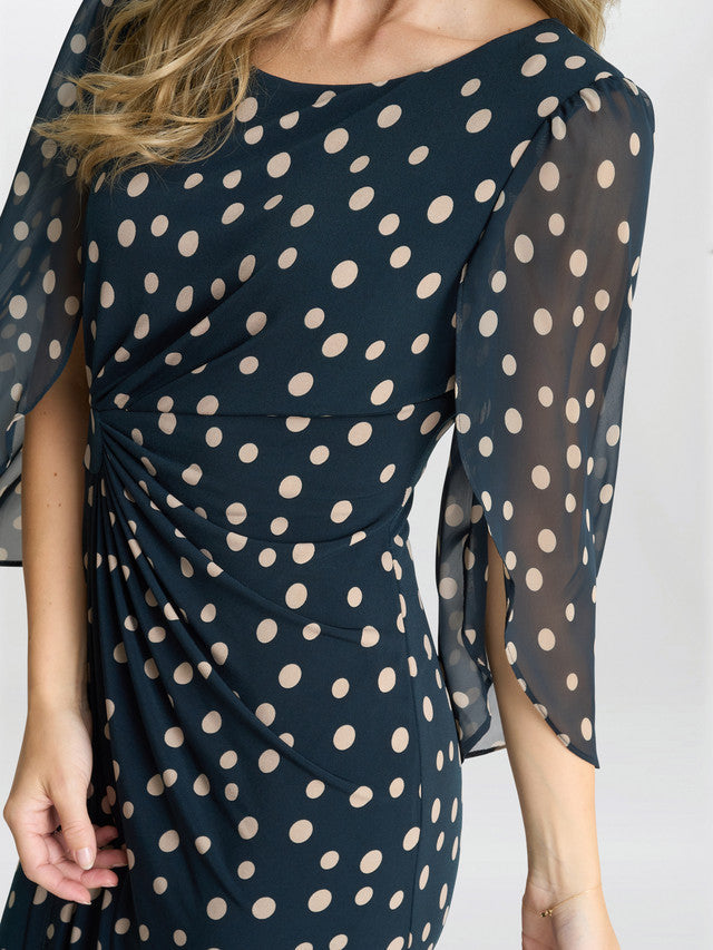  Jenni Spot Jersey Knee Length Dress