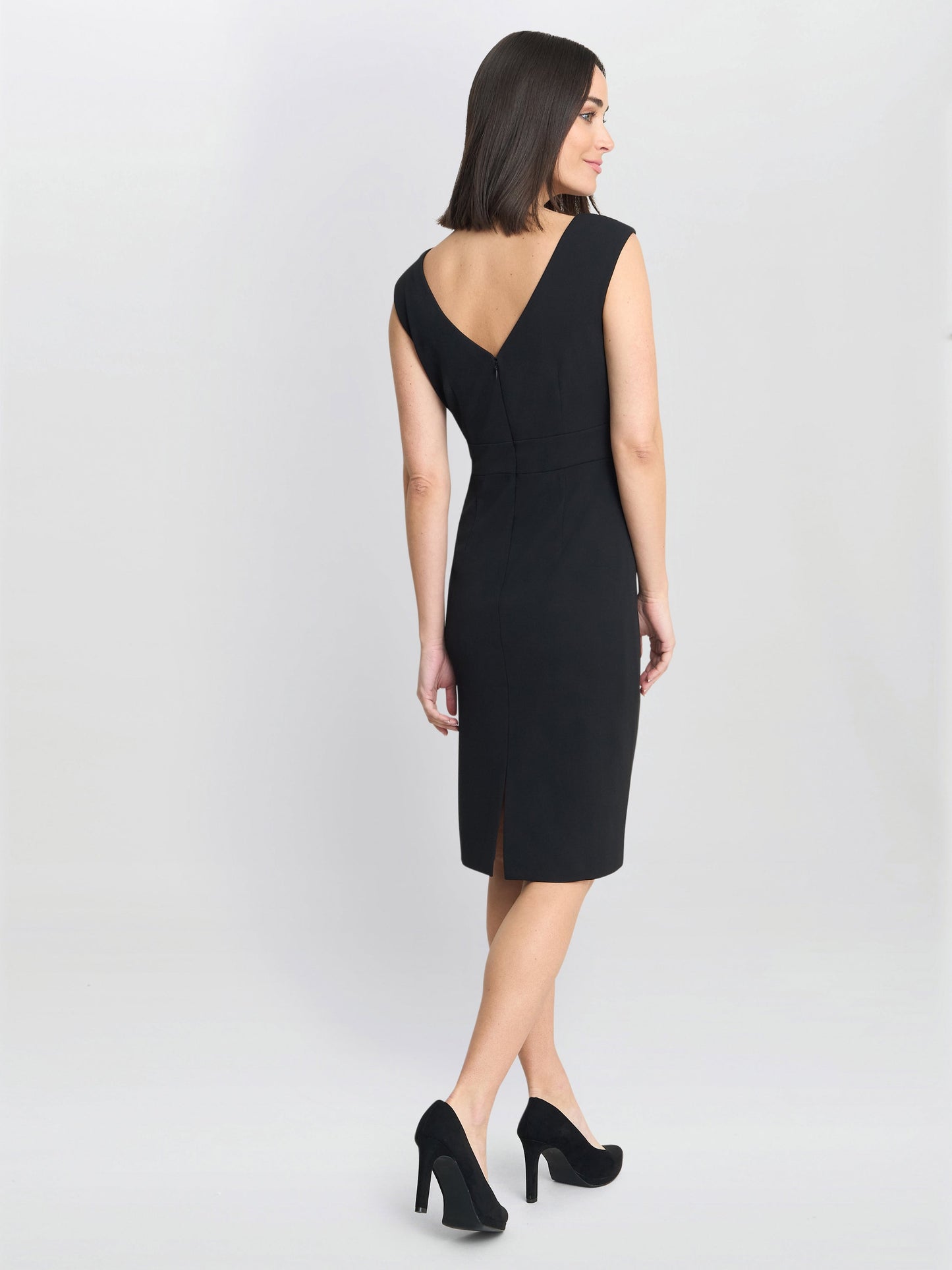  Arabella Crepe Taffeta Combo Dress