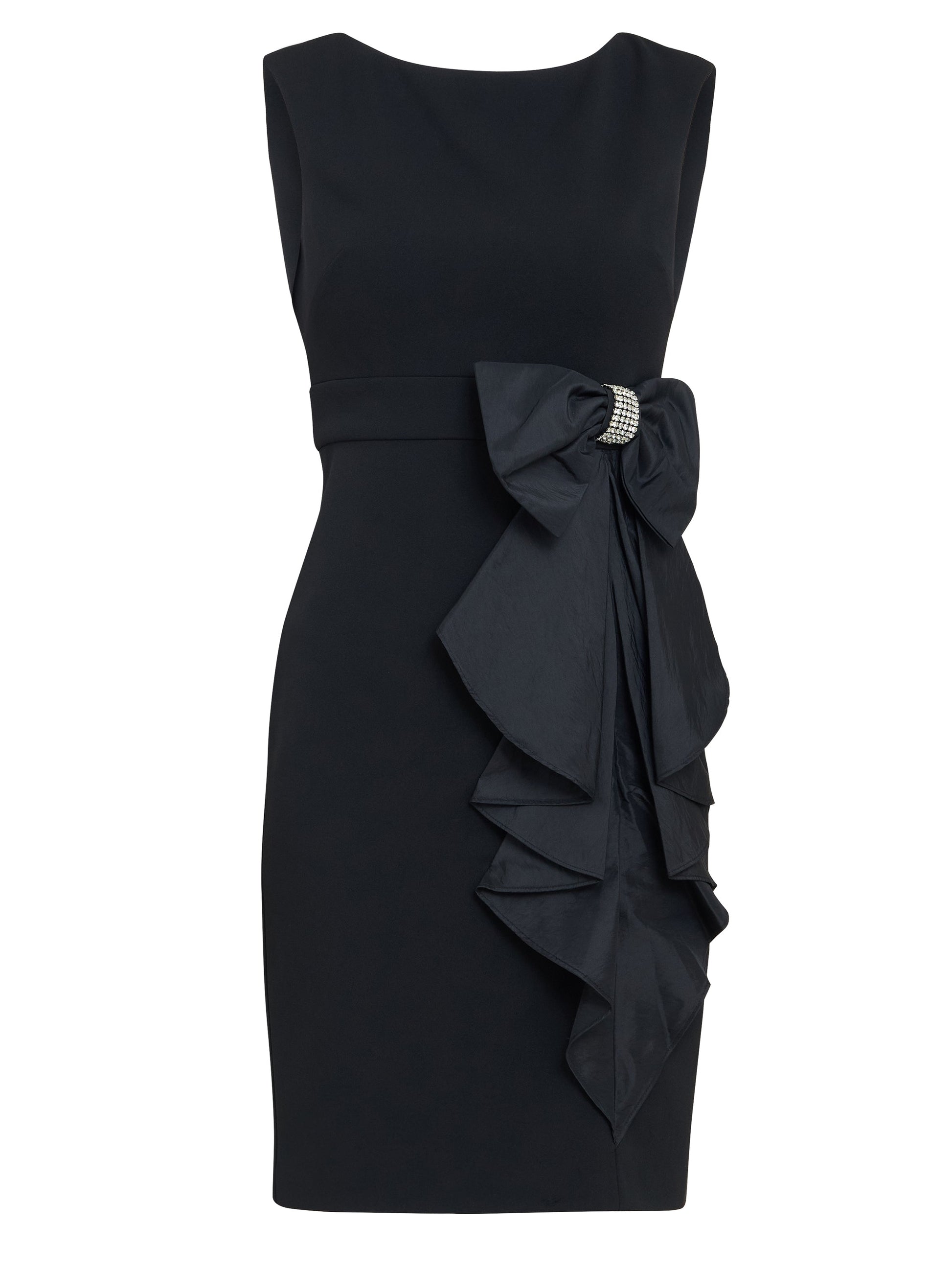  Arabella Crepe Taffeta Combo Dress