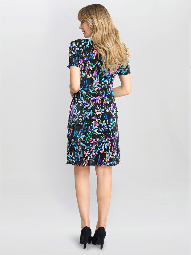  Rowan Plisse Tiered Dress