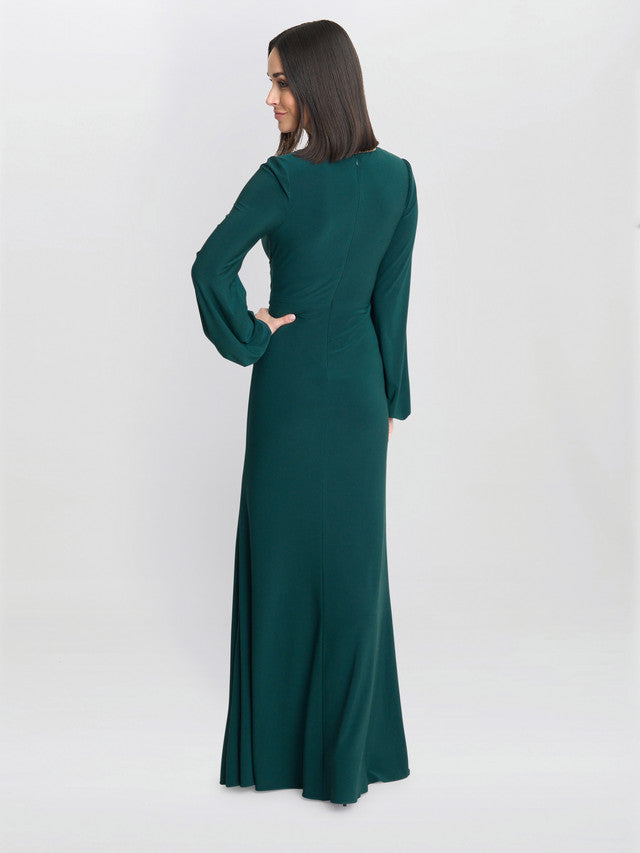  Petra Jersey Knot Front Maxi Dress