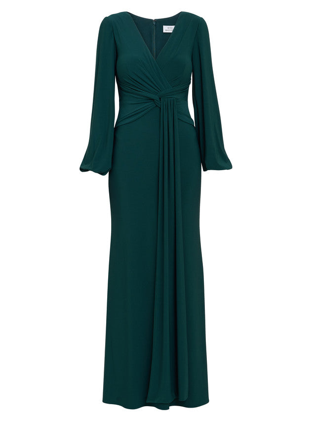  Petra Jersey Knot Front Maxi Dress