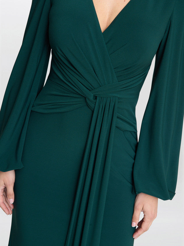  Petra Jersey Knot Front Maxi Dress