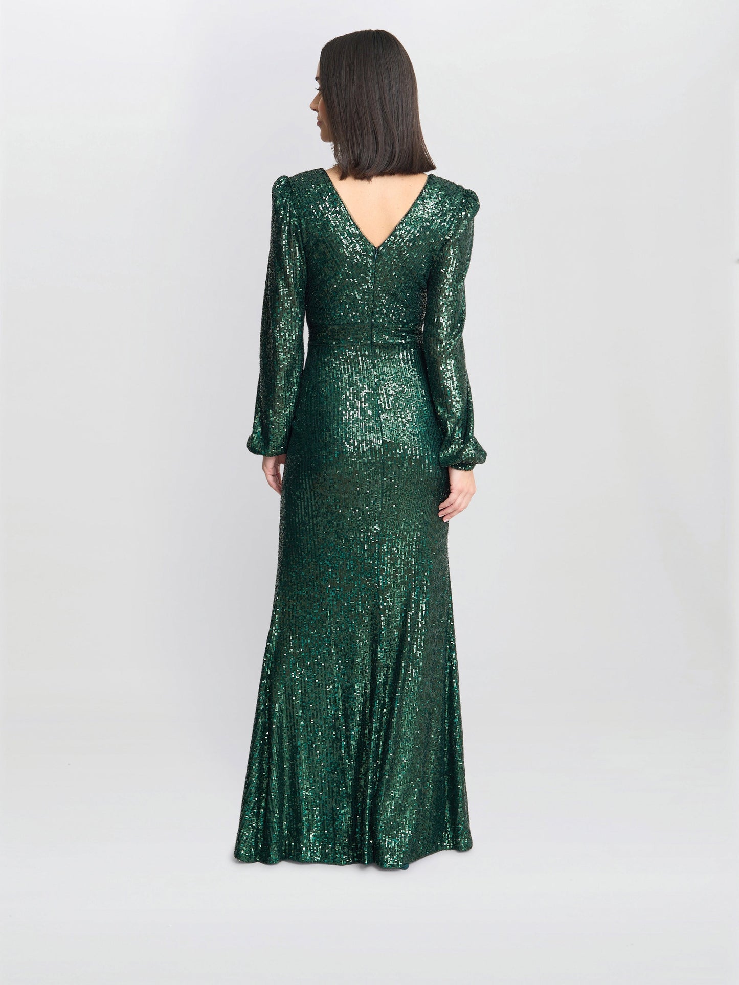  Alison Sequin V Neck Maxi Dress