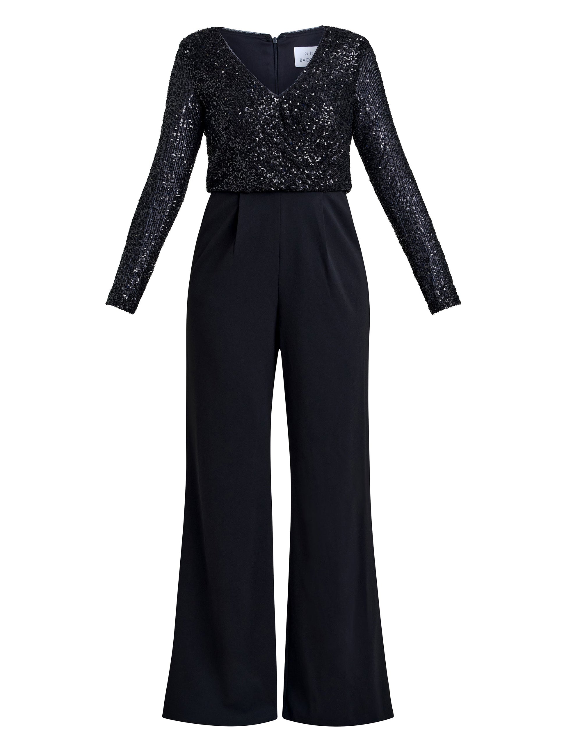  Allegra Sequin Crepe Jumpsuit