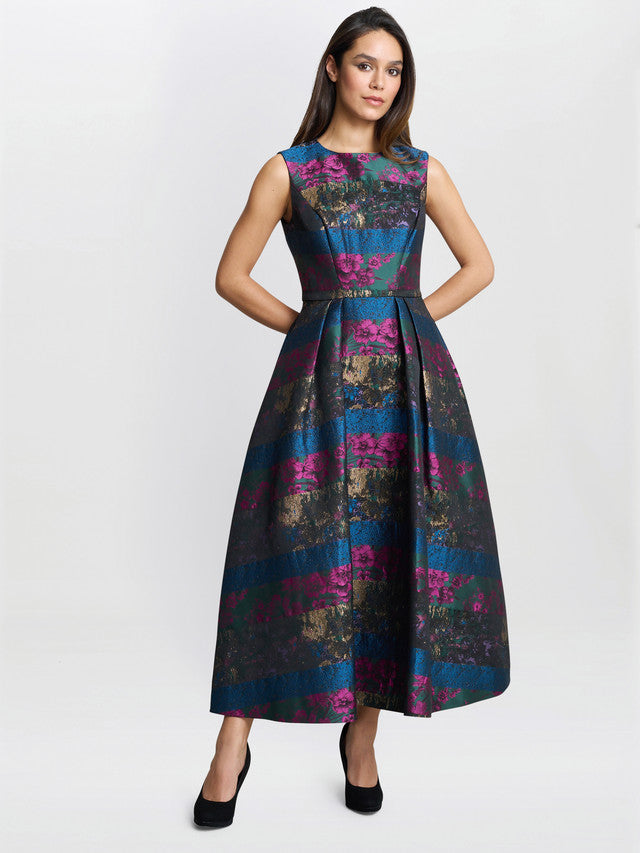  Jerri Jacquard Full Skirt Dress