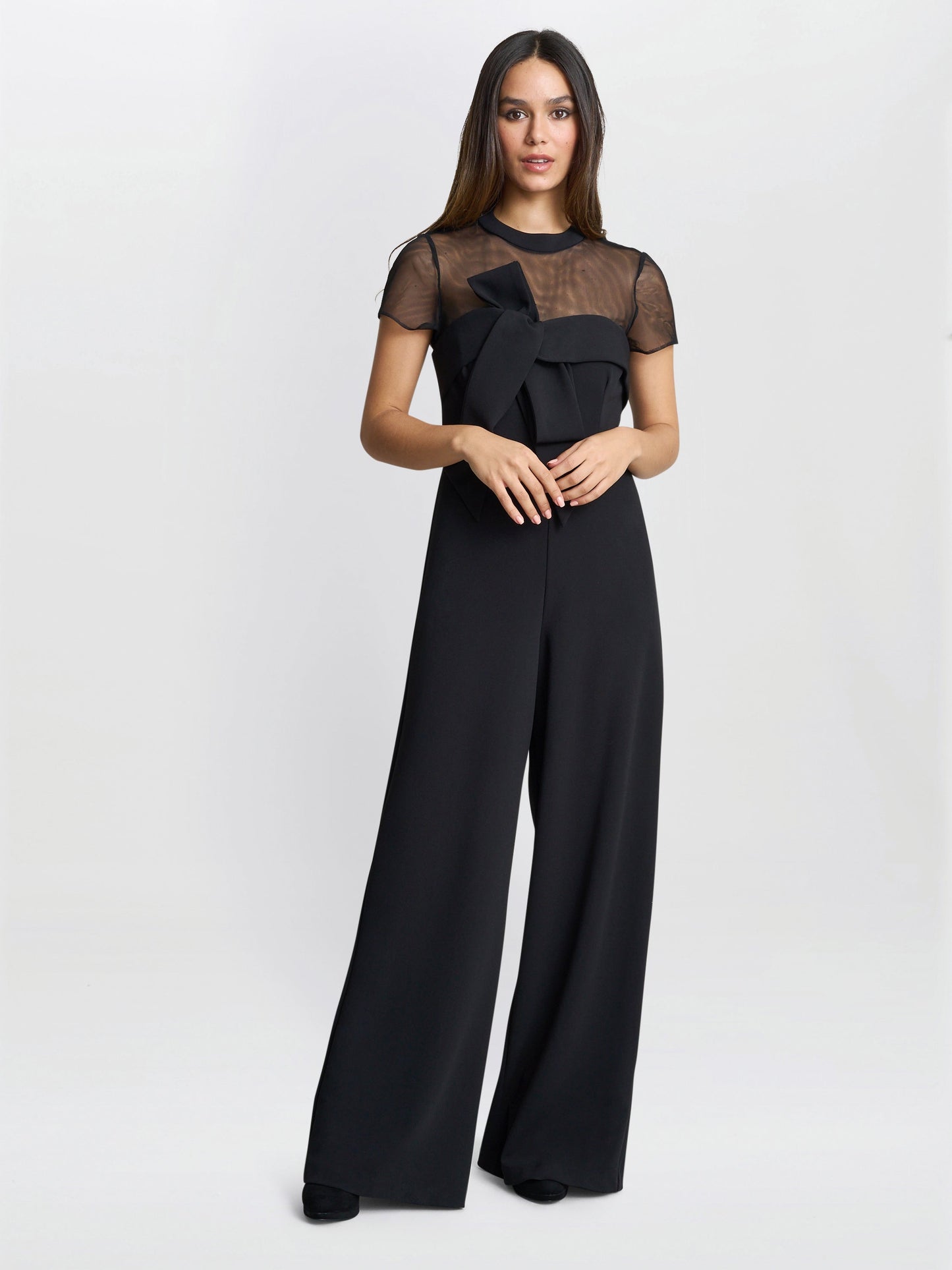  Charlene Black Structured Jumpsuit