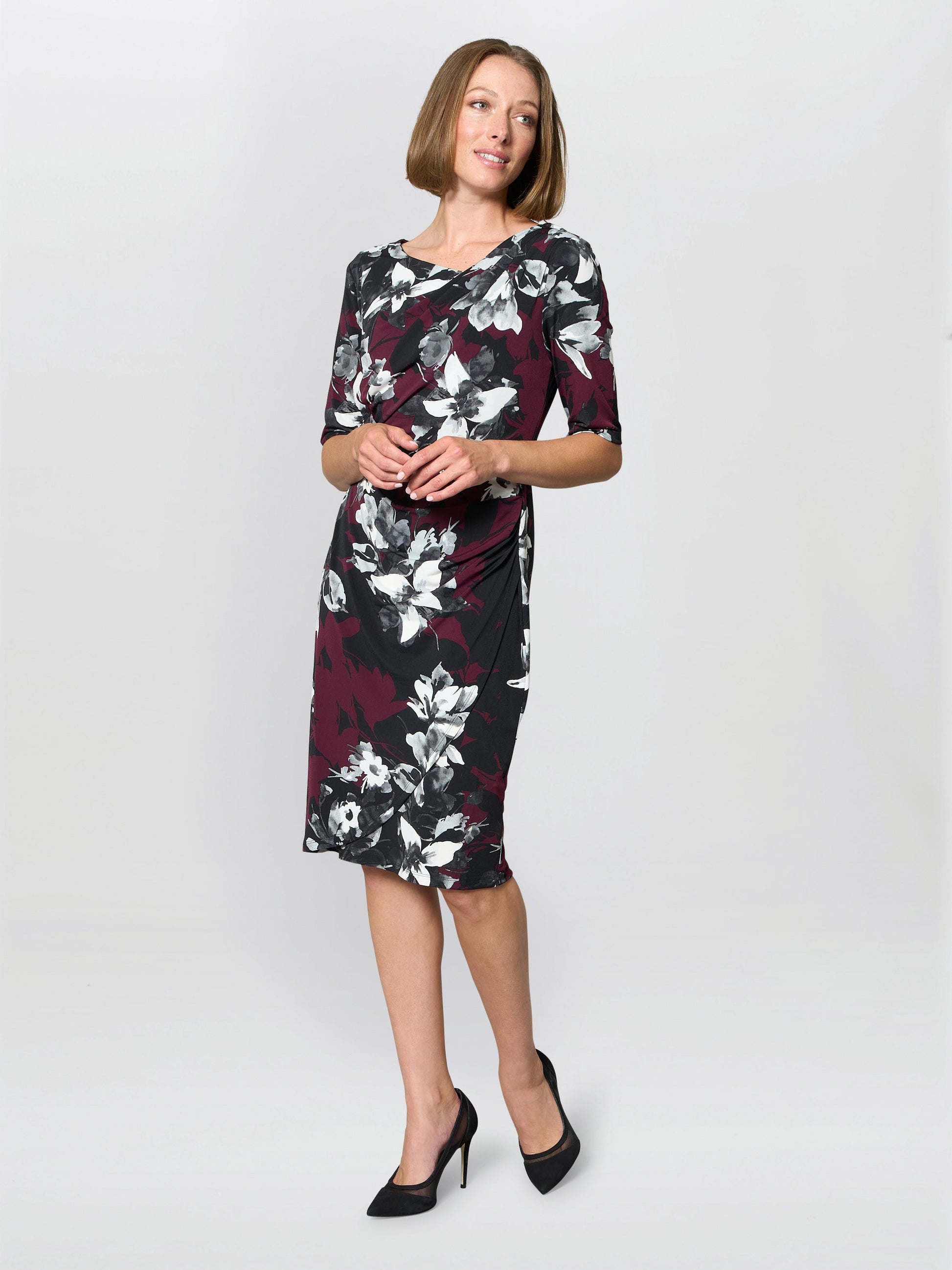  Andee Floral Jersey Dress
