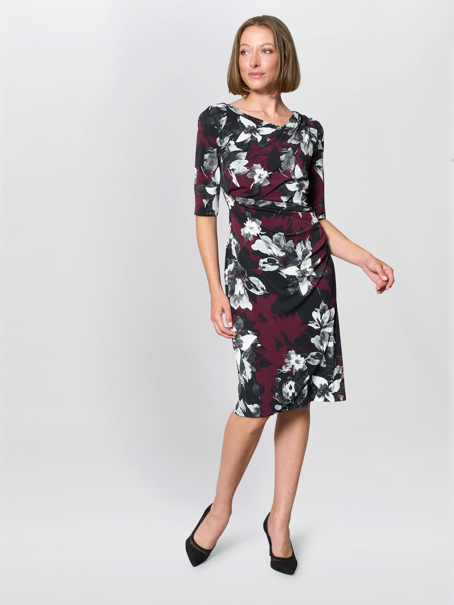  Andee Floral Jersey Dress