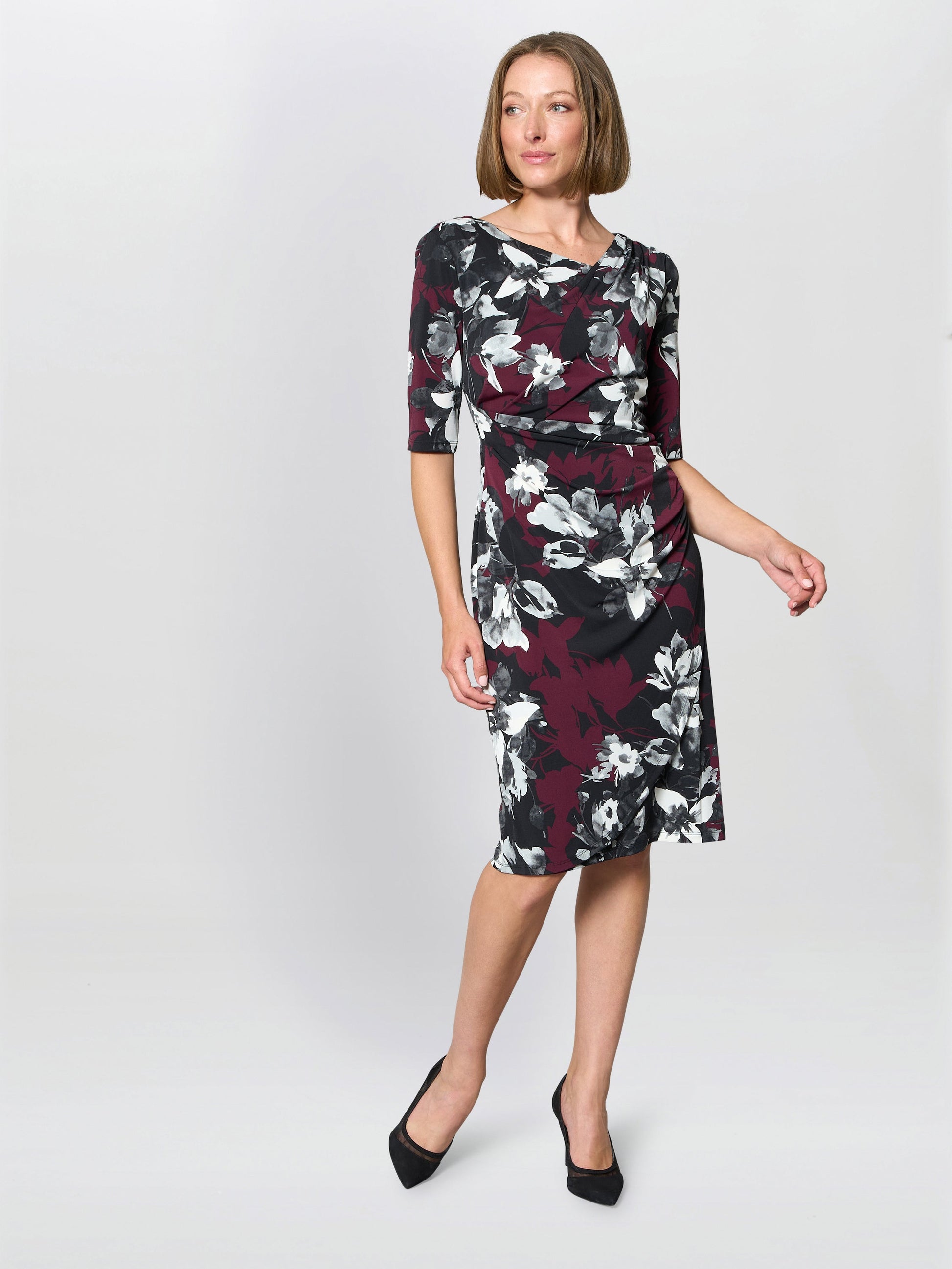  Andee Floral Jersey Dress