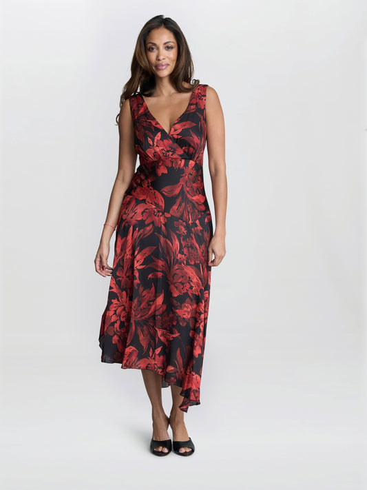  Aneesha Floral Midi Dress