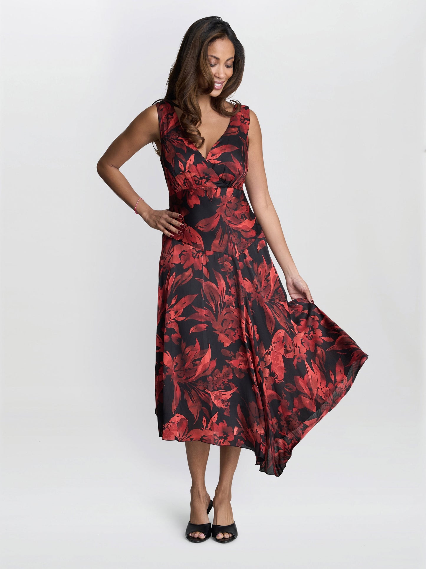  Aneesha Floral Midi Dress