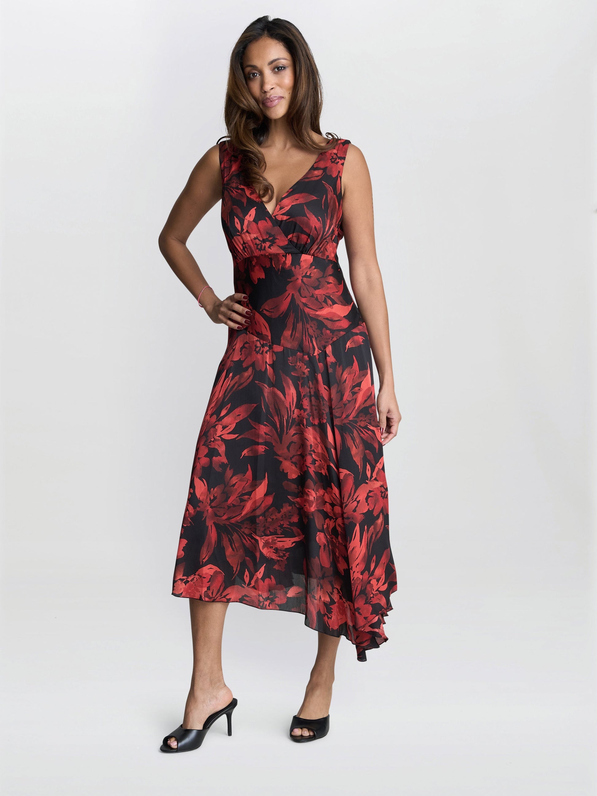  Aneesha Floral Midi Dress