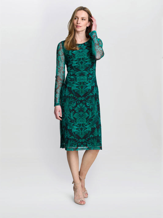  Carrie Long Sleeve Mesh Dress