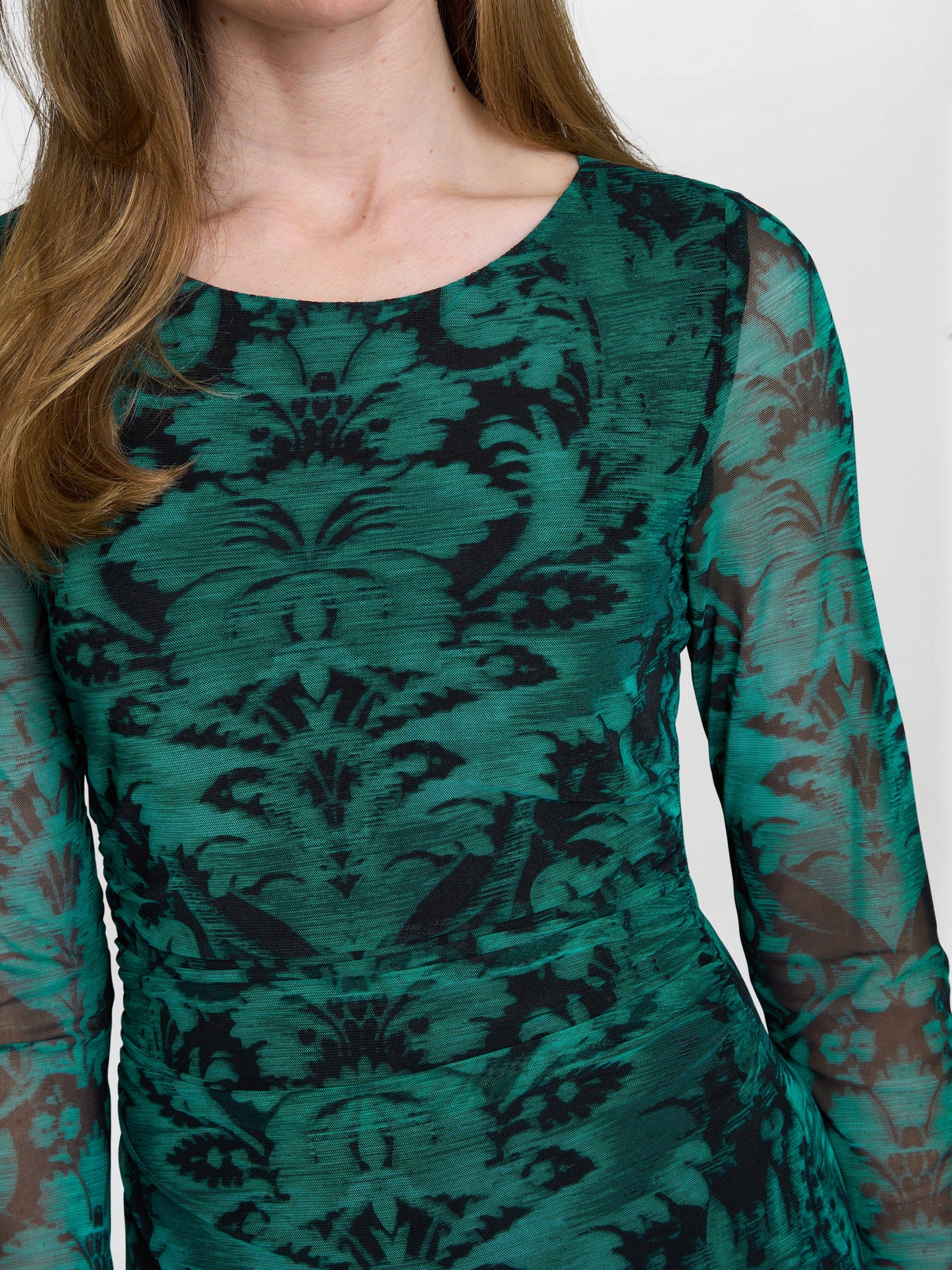  Carrie Long Sleeve Mesh Dress