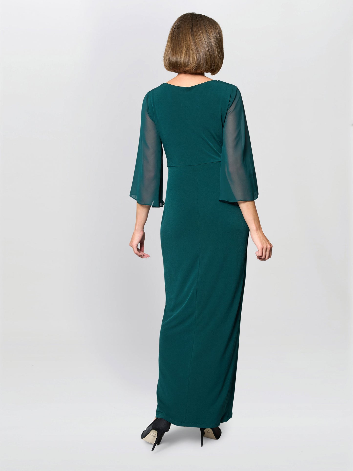  Donatella Chiffon Sleeve Maxi Dress
