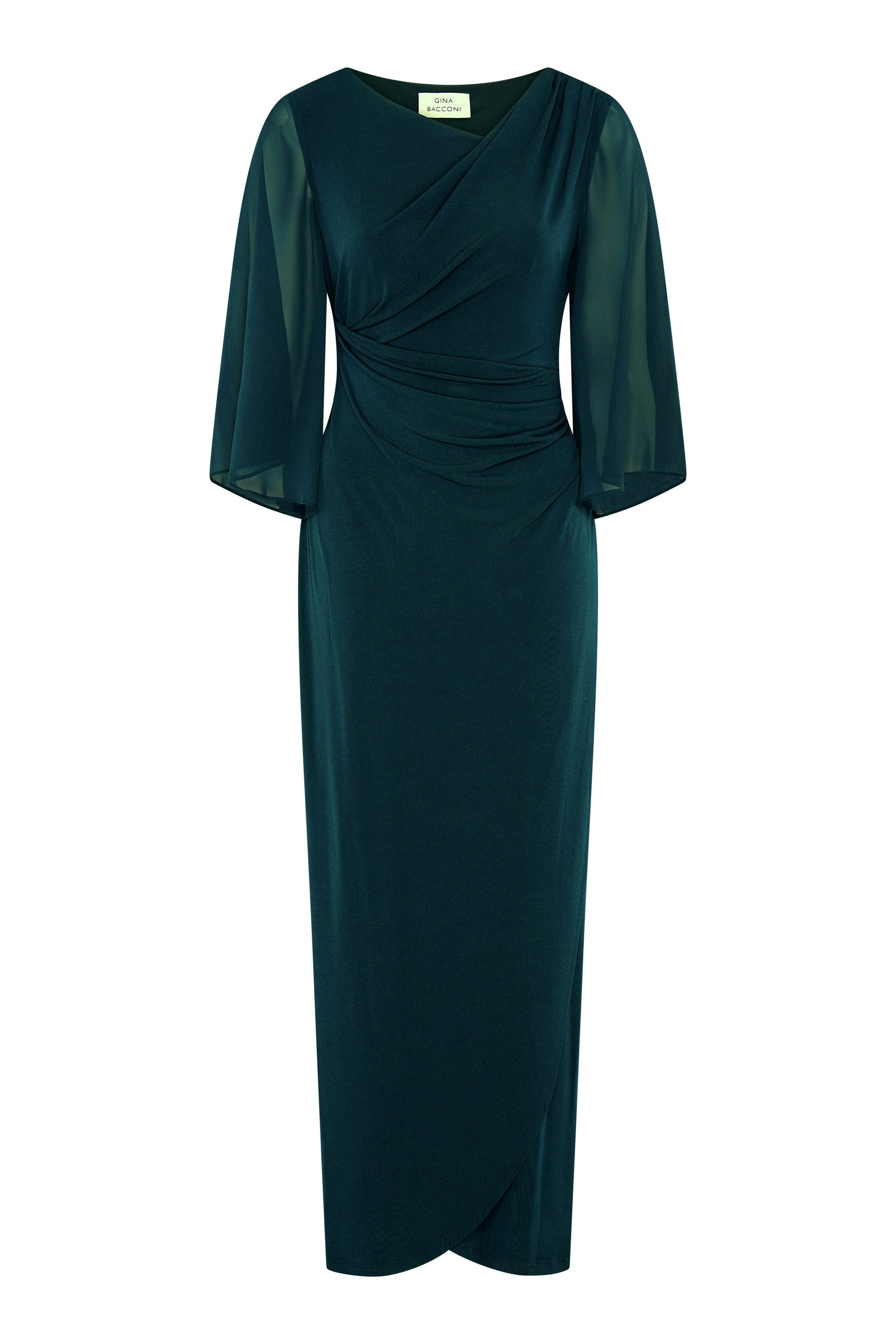  Donatella Chiffon Sleeve Maxi Dress