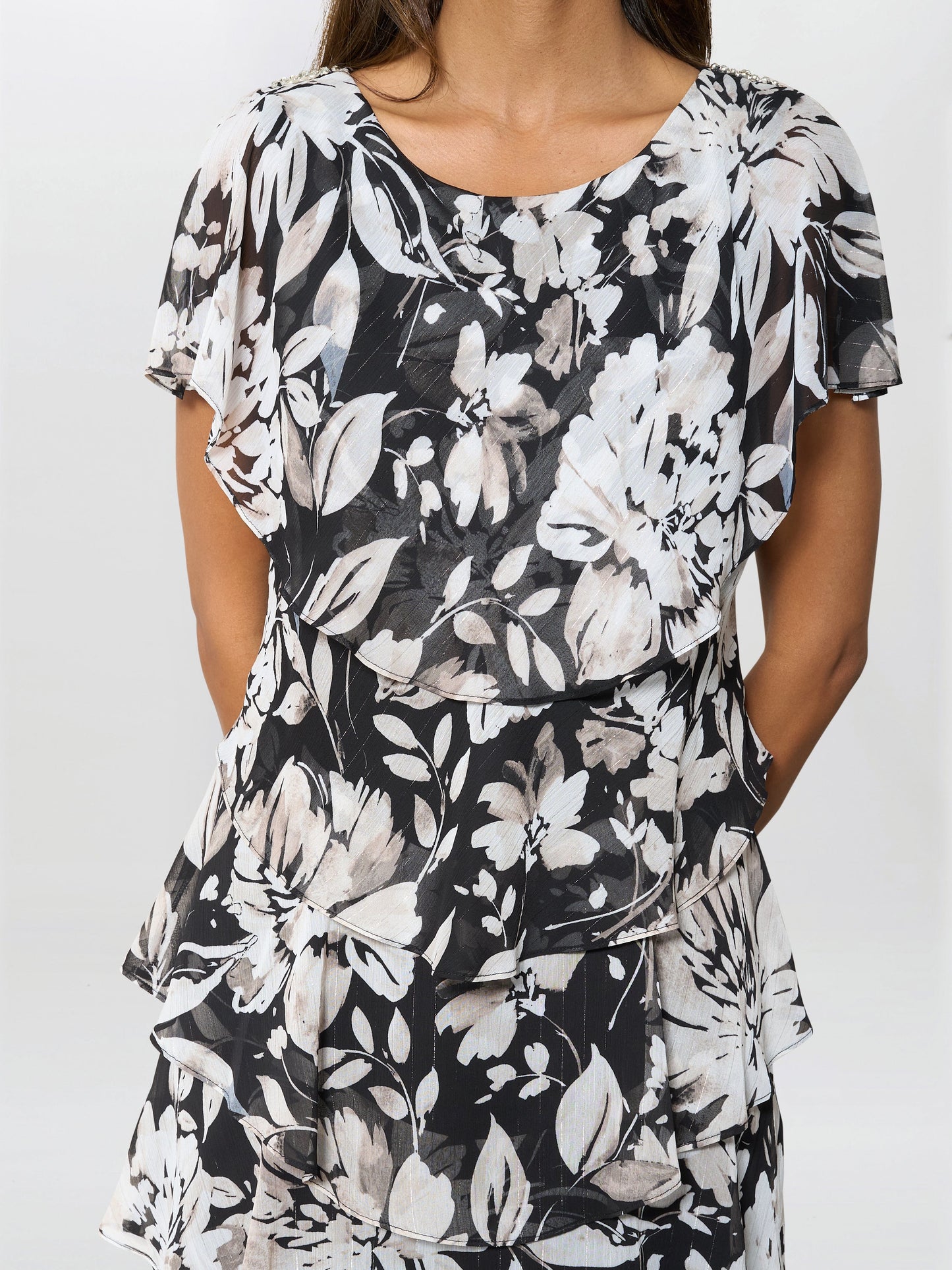  Blossom Printed Midi Dress