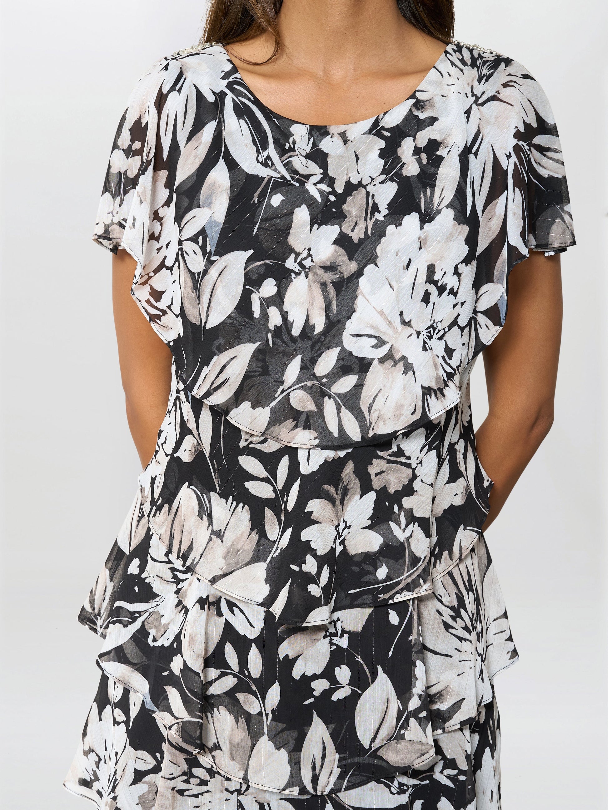  Blossom Printed Midi Dress
