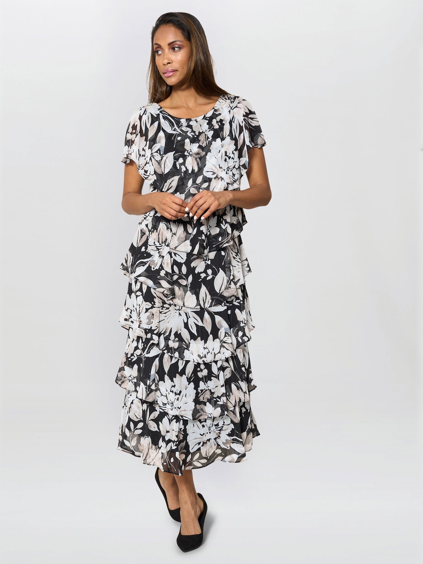  Blossom Printed Midi Dress