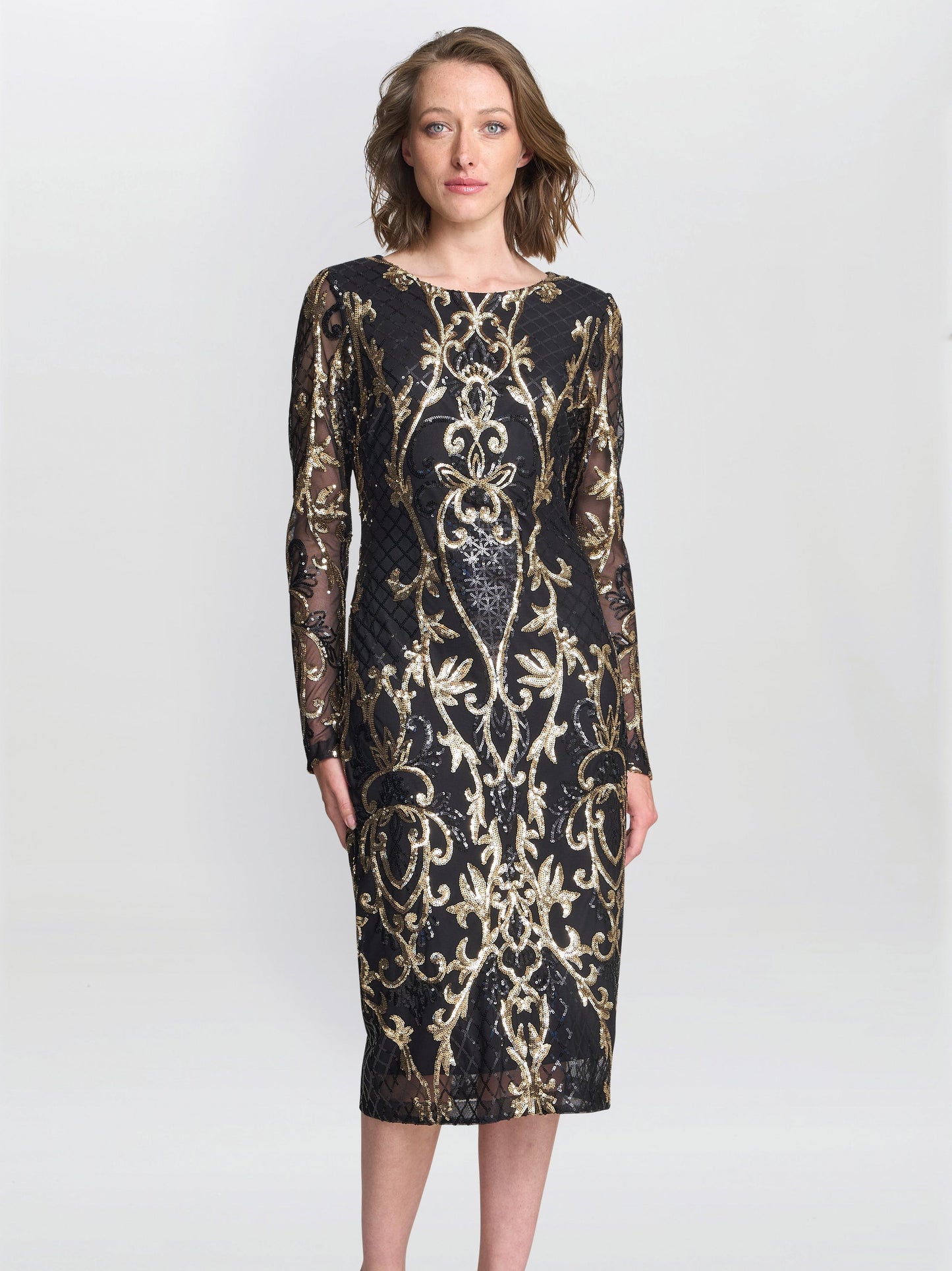  April Two Tone Sequin Dress