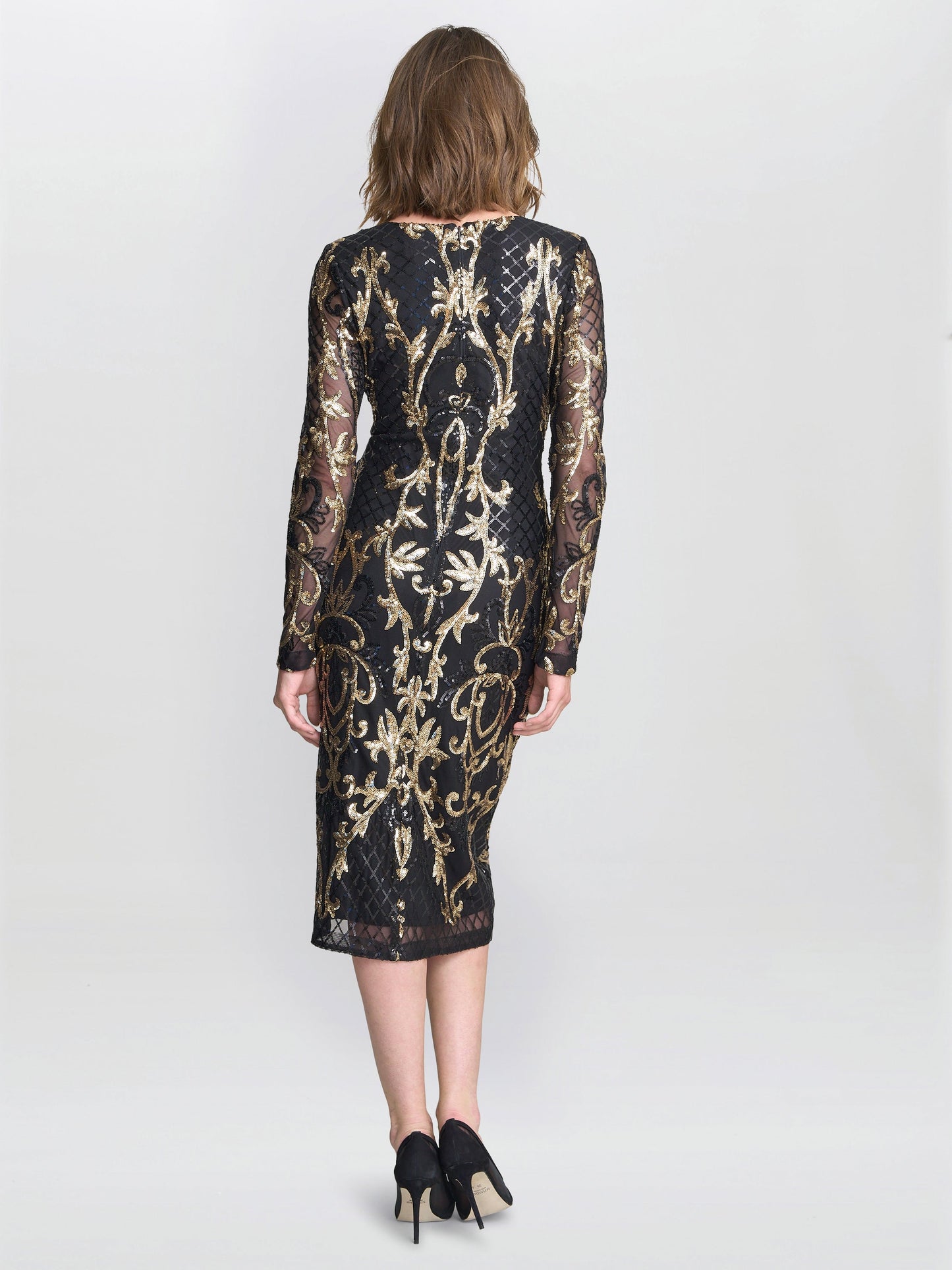  April Two Tone Sequin Dress