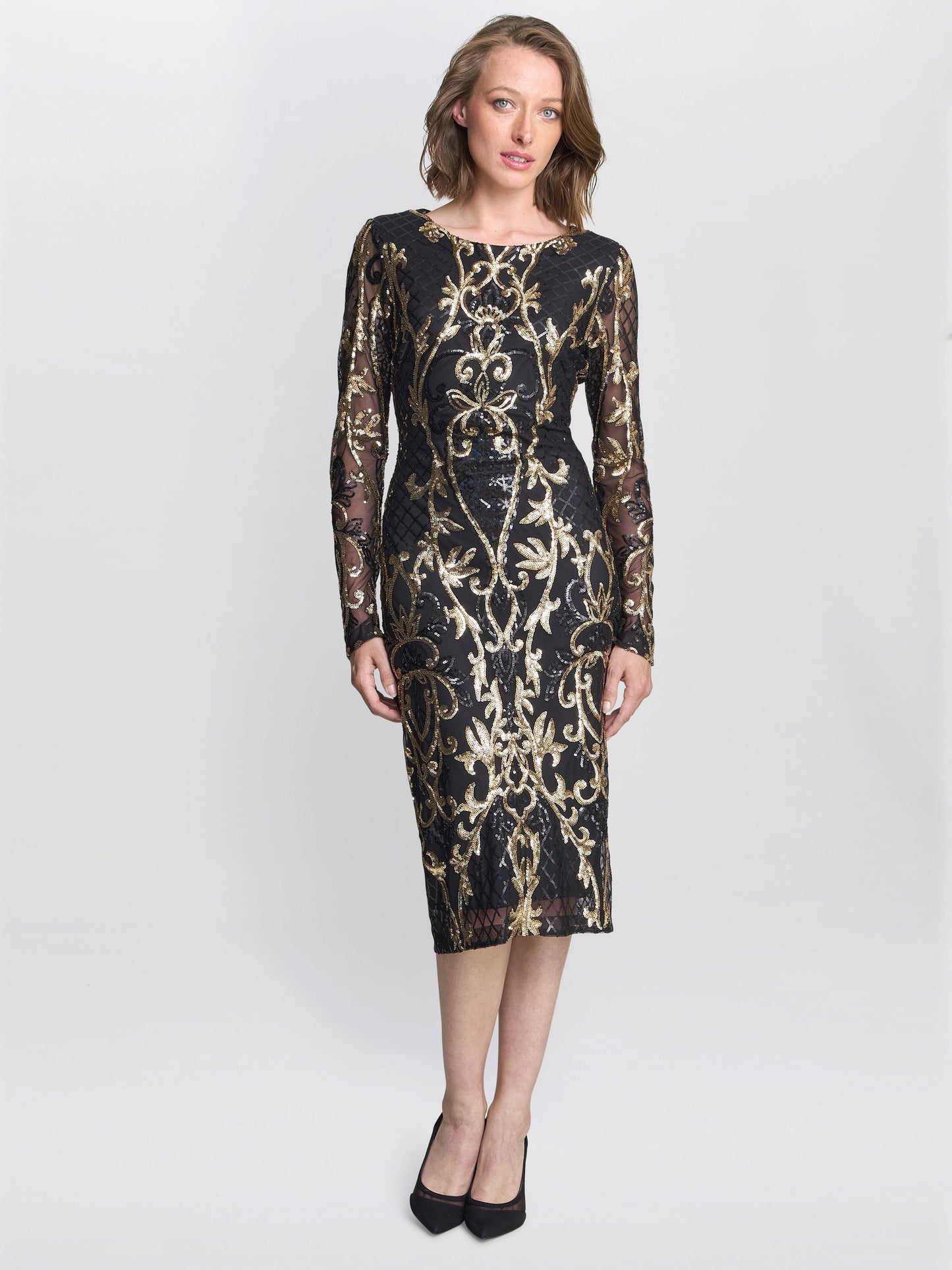  April Two Tone Sequin Dress