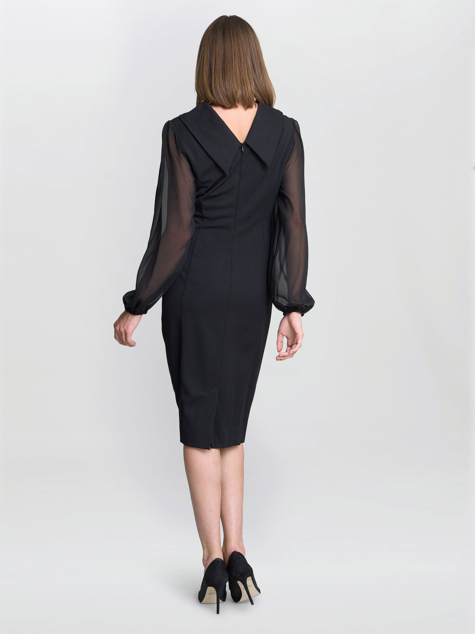  Gabby Structured Midi Dress