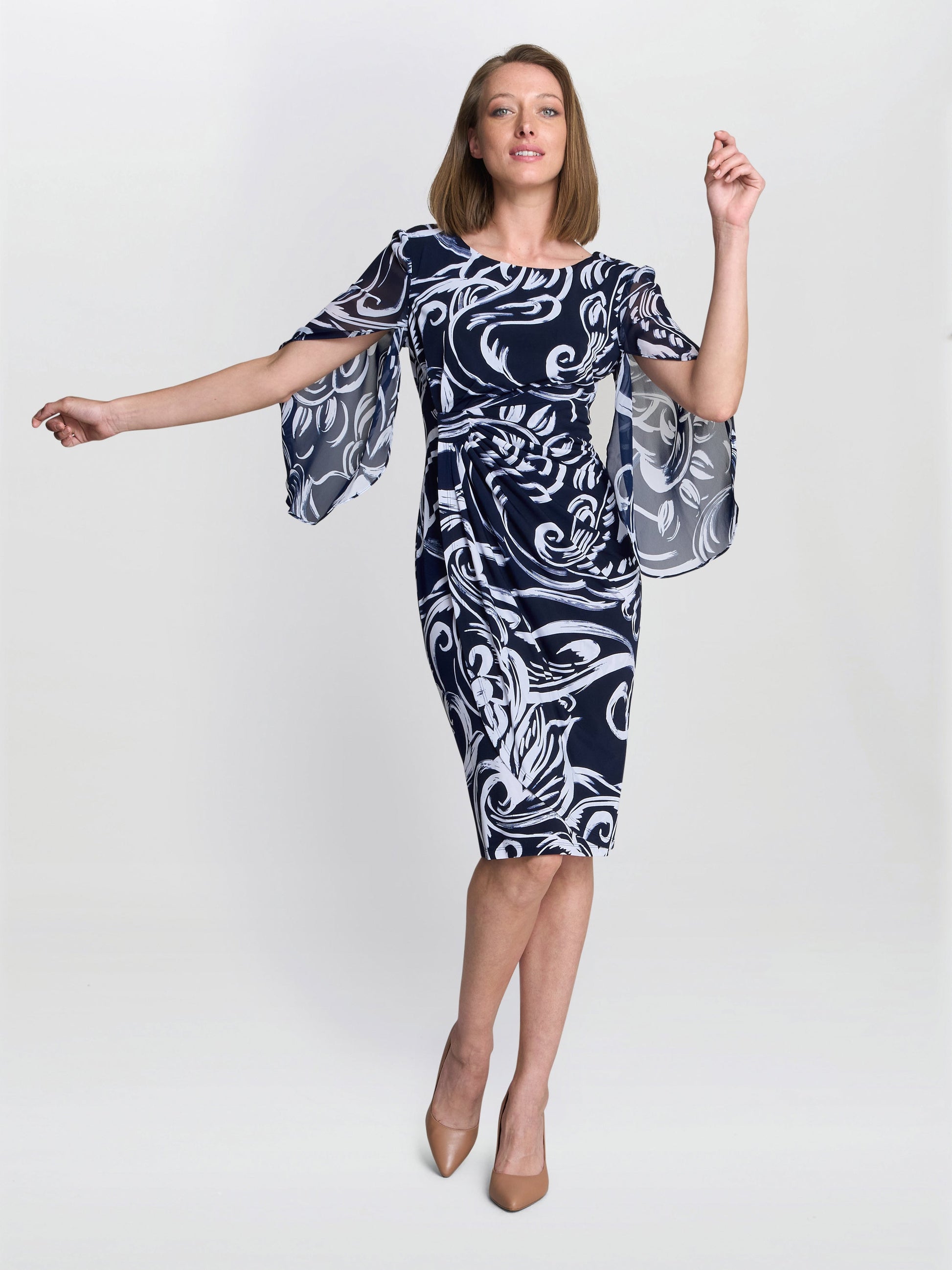  Iga Abstract Print Dress
