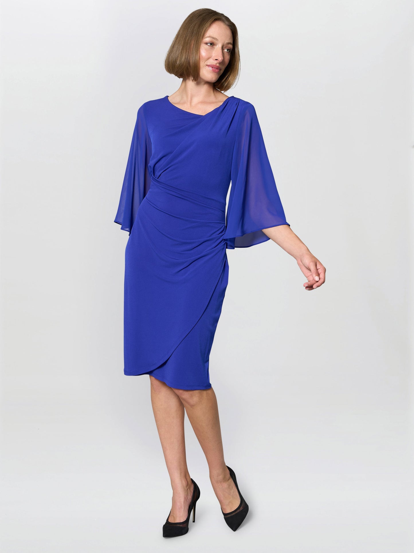  Jo Draped Jersey Dress