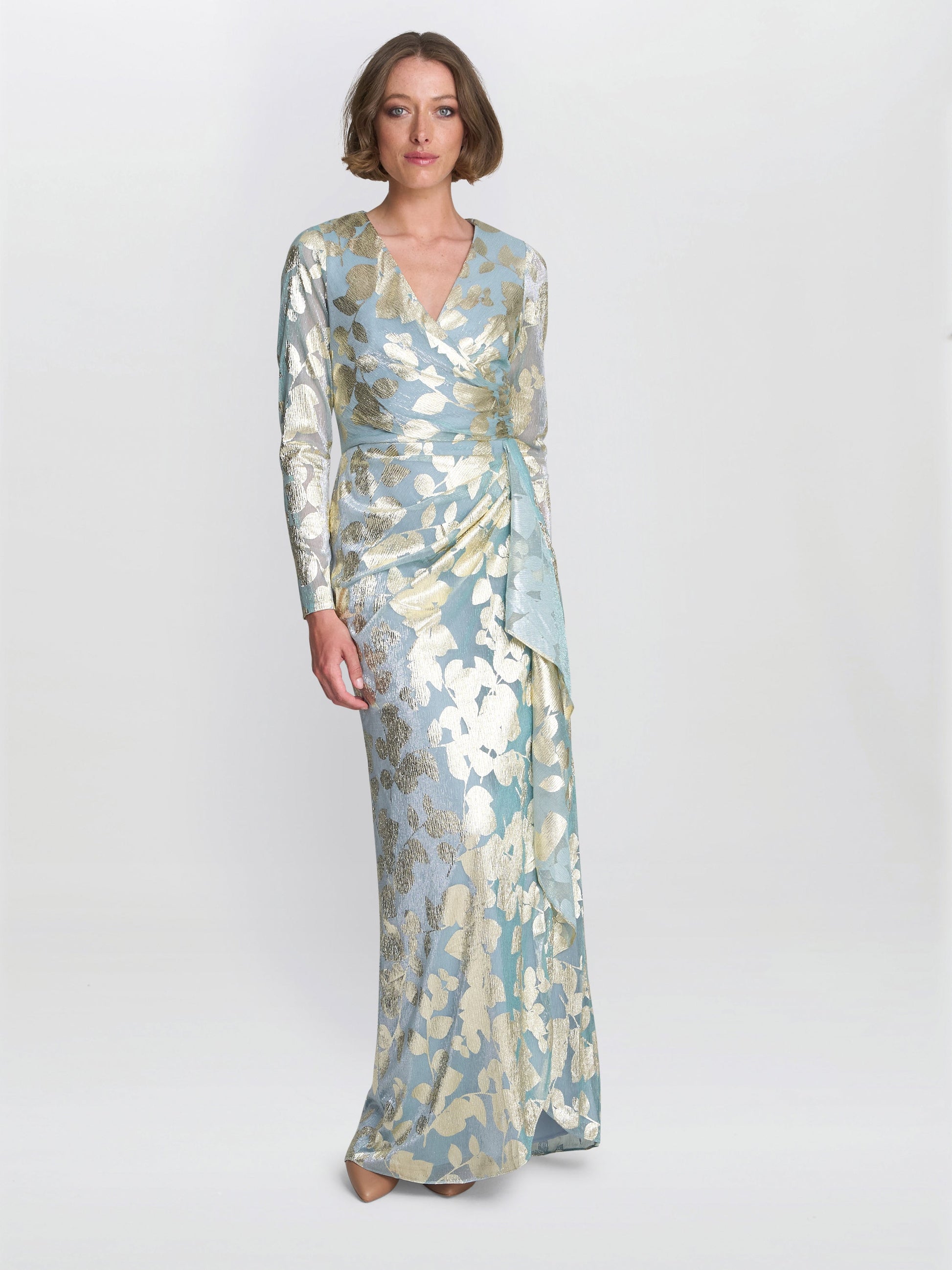  Kamala Foil Maxi Dress
