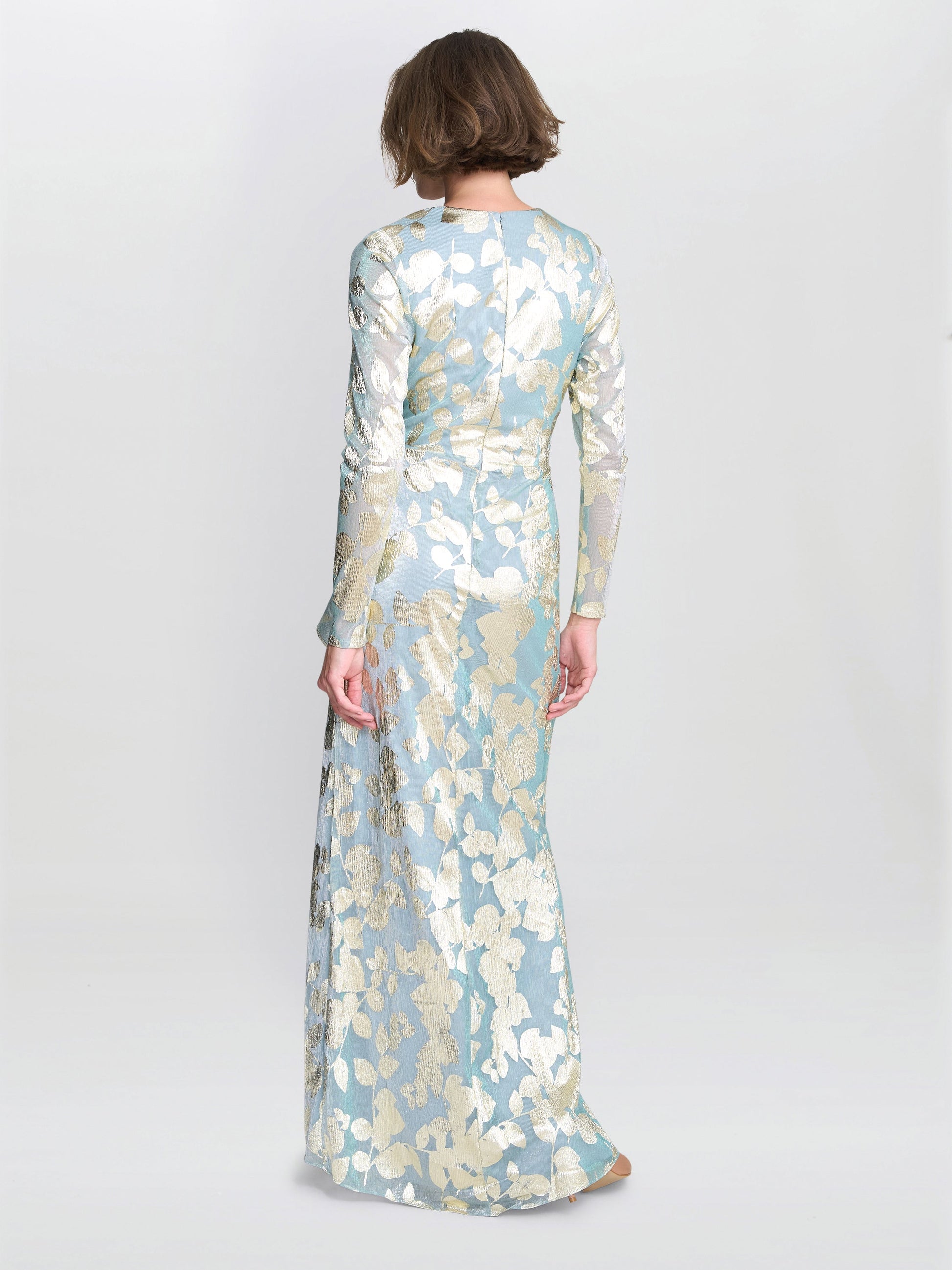  Kamala Foil Maxi Dress