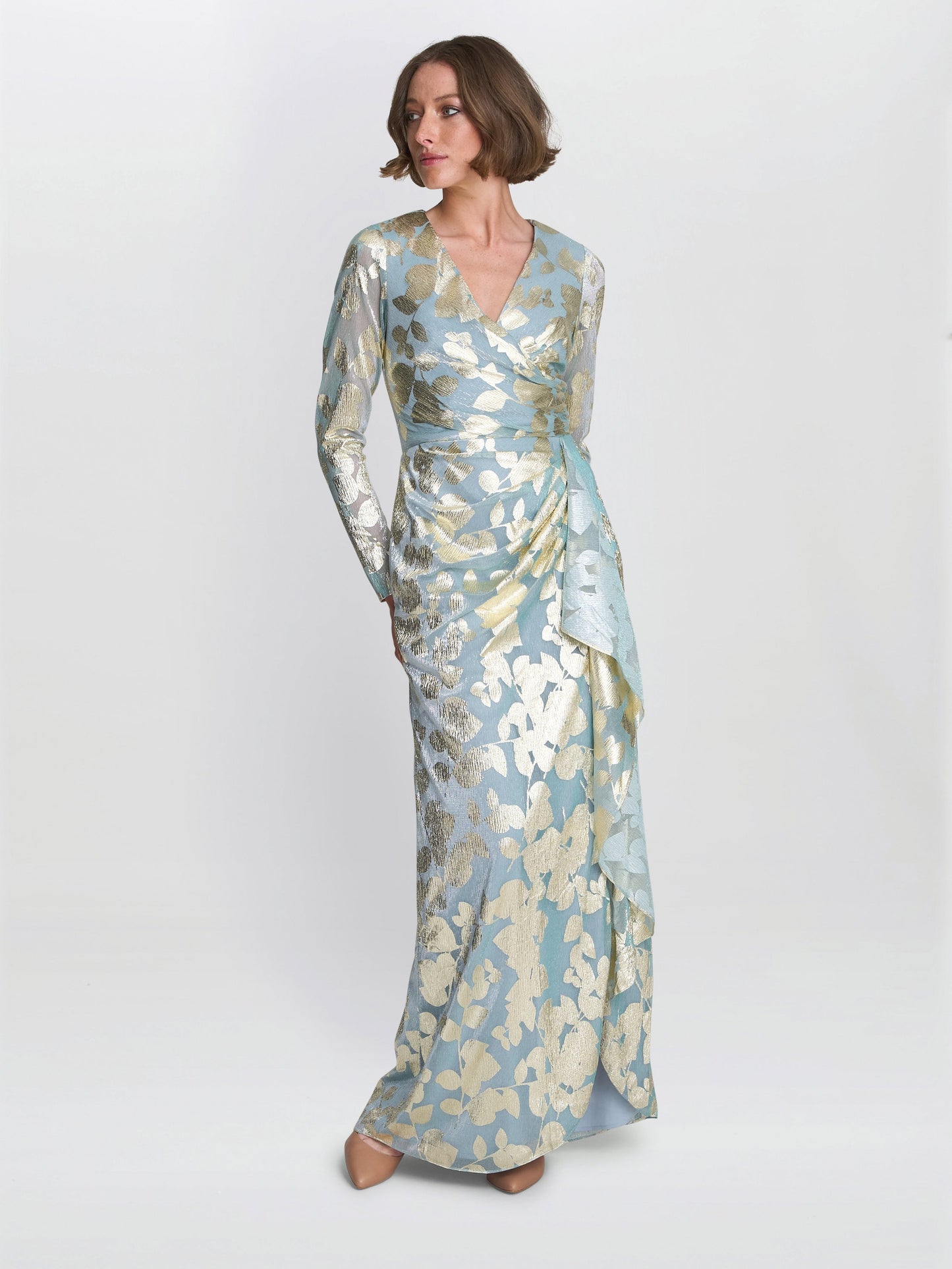  Kamala Foil Maxi Dress