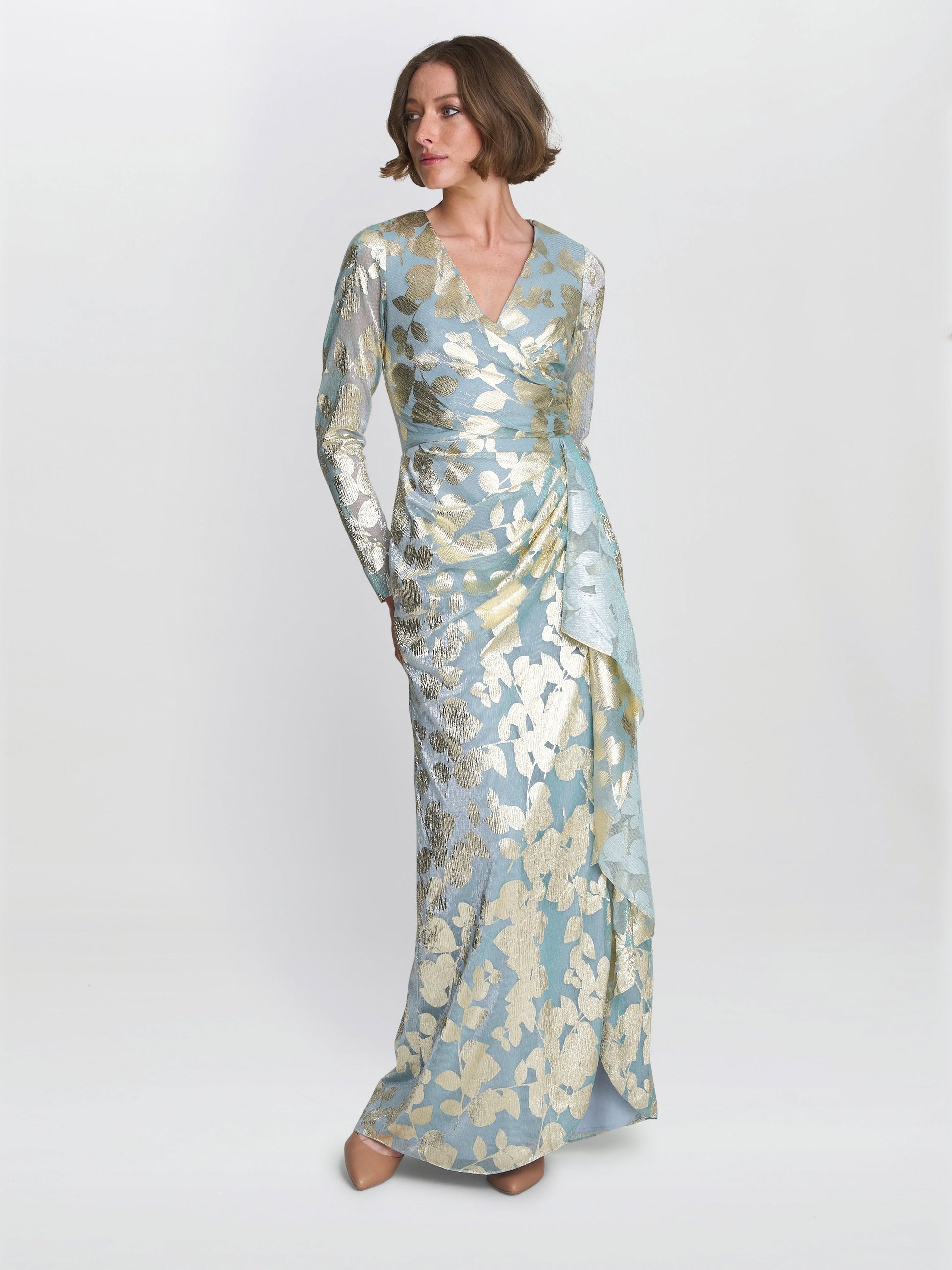  Kamala Foil Maxi Dress