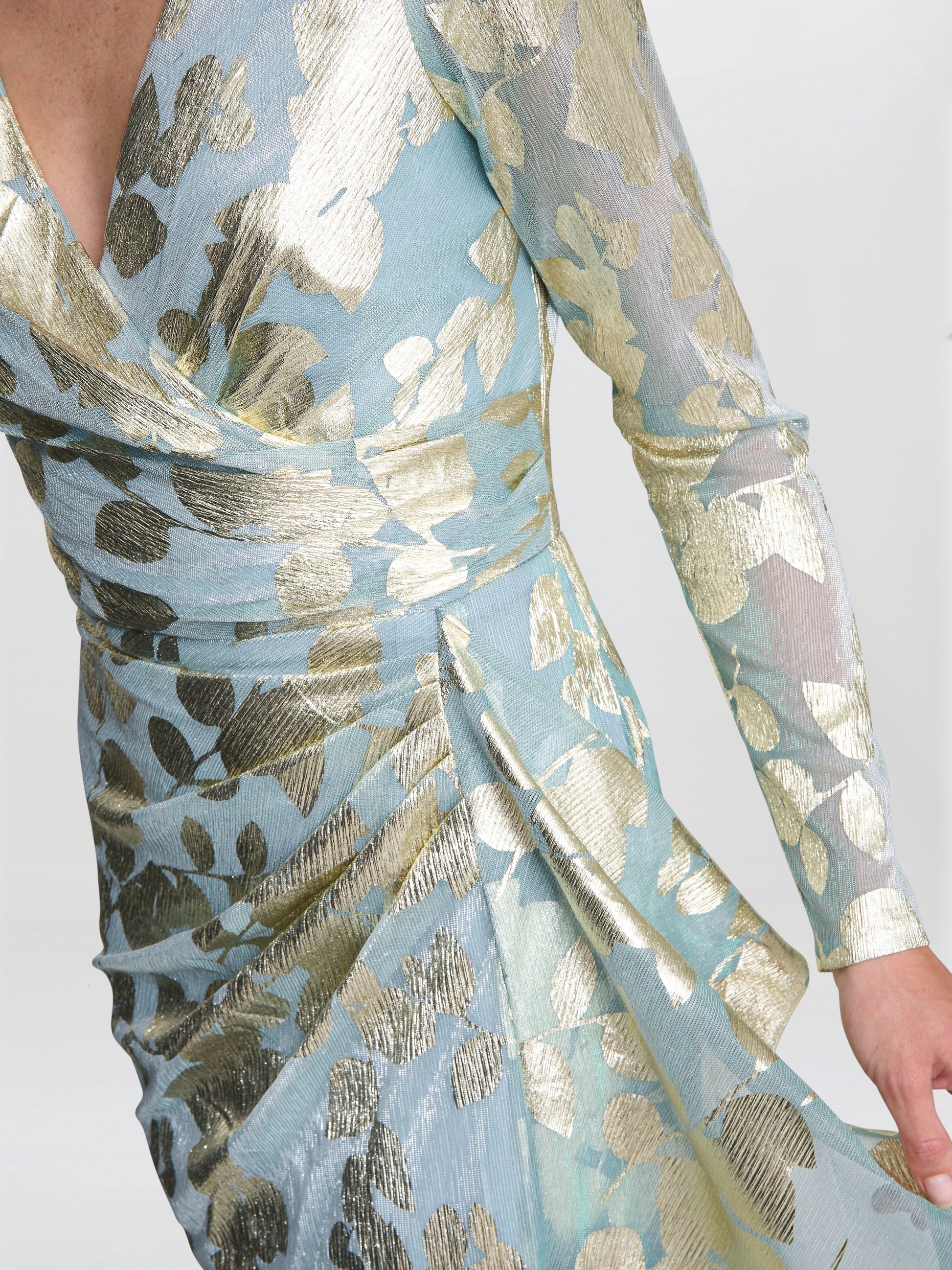  Kamala Foil Maxi Dress