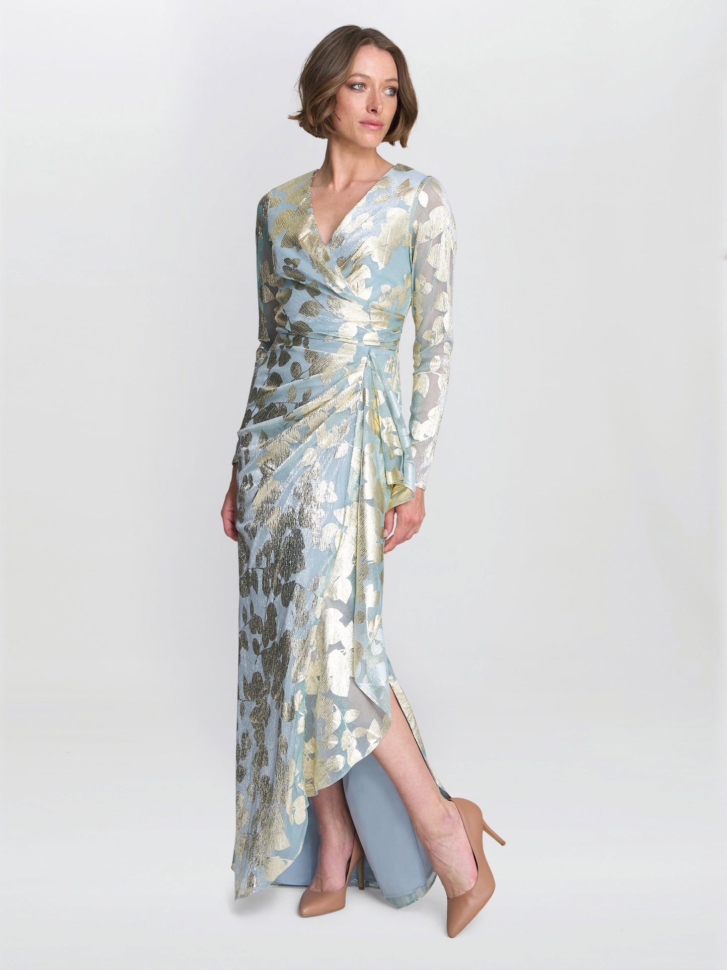  Kamala Foil Maxi Dress
