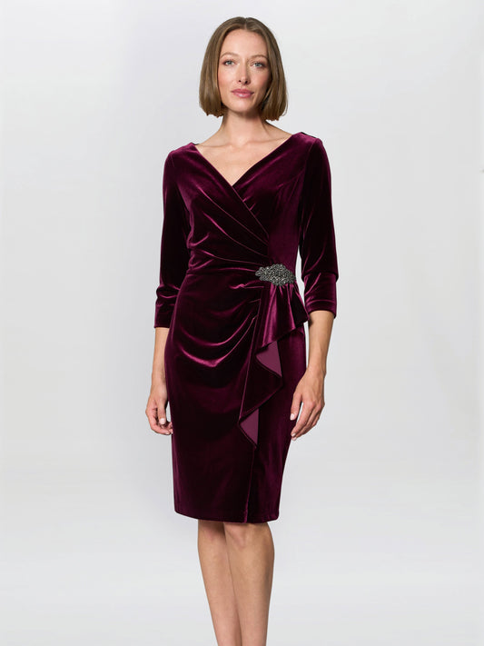  Lesley Velvet Wrap Dress