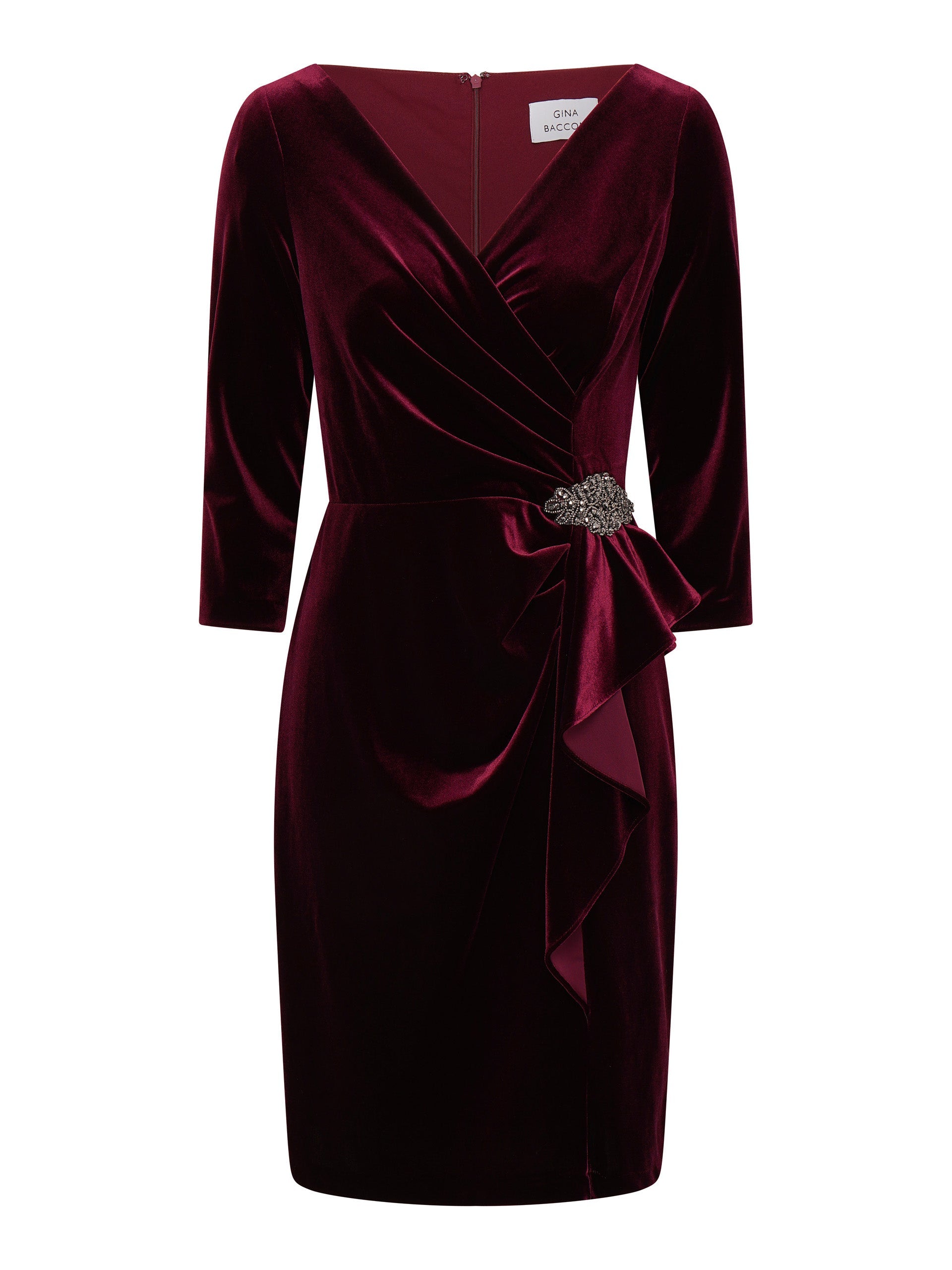  Lesley Velvet Wrap Dress