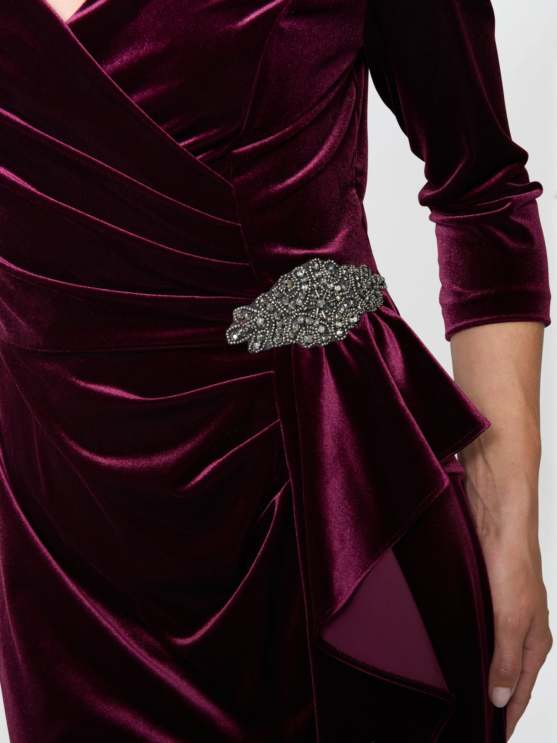  Lesley Velvet Wrap Dress
