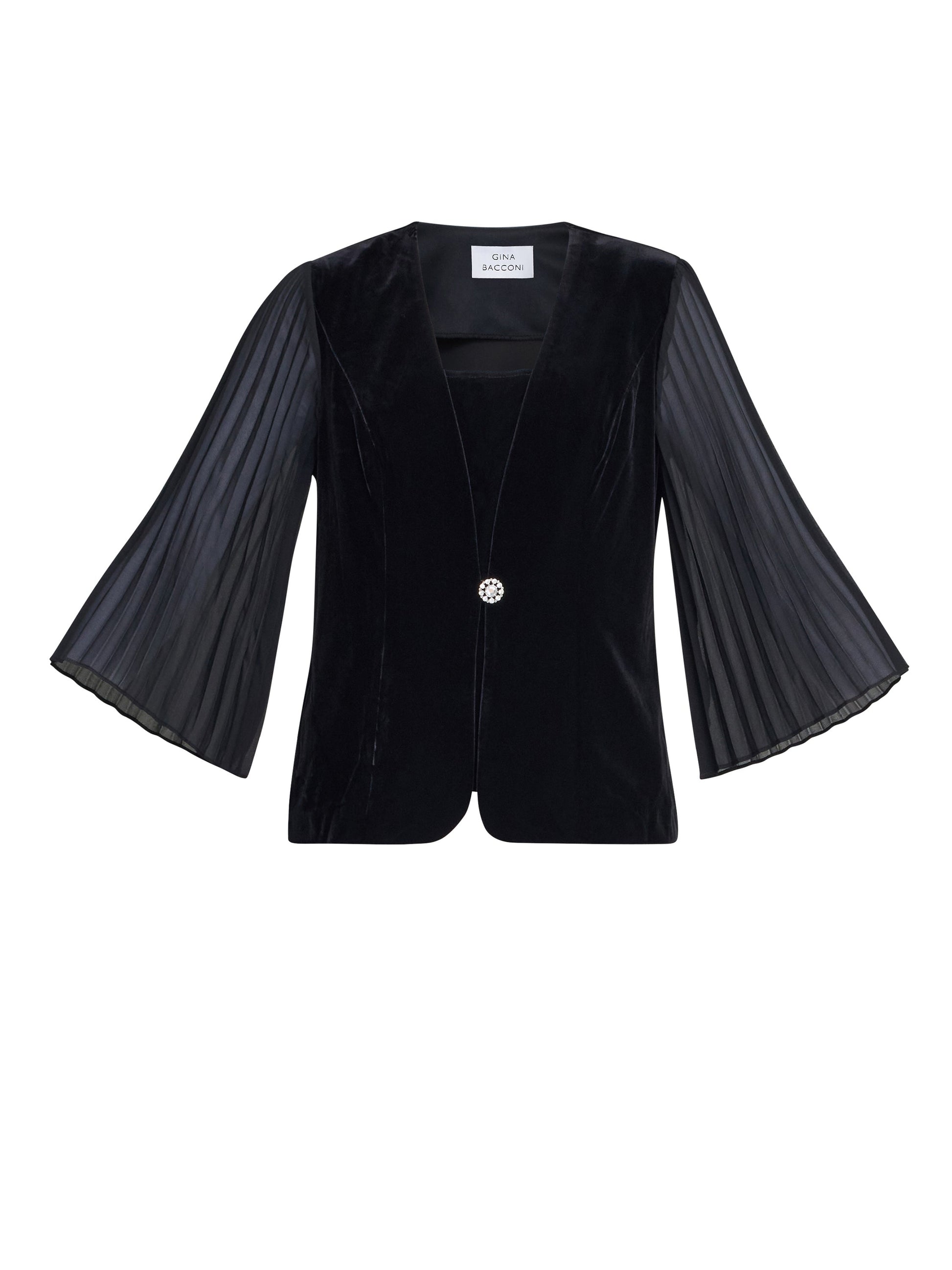  Lainie Velvet Top And Jacket Set