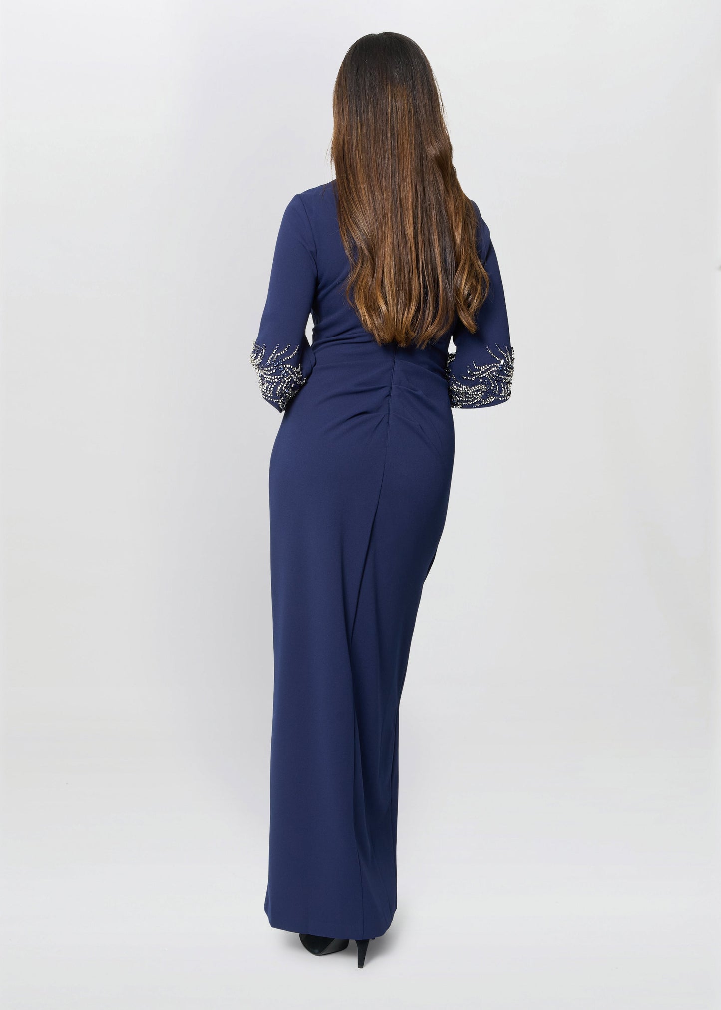  Lilly Embellished Sleeve Maxi Dress