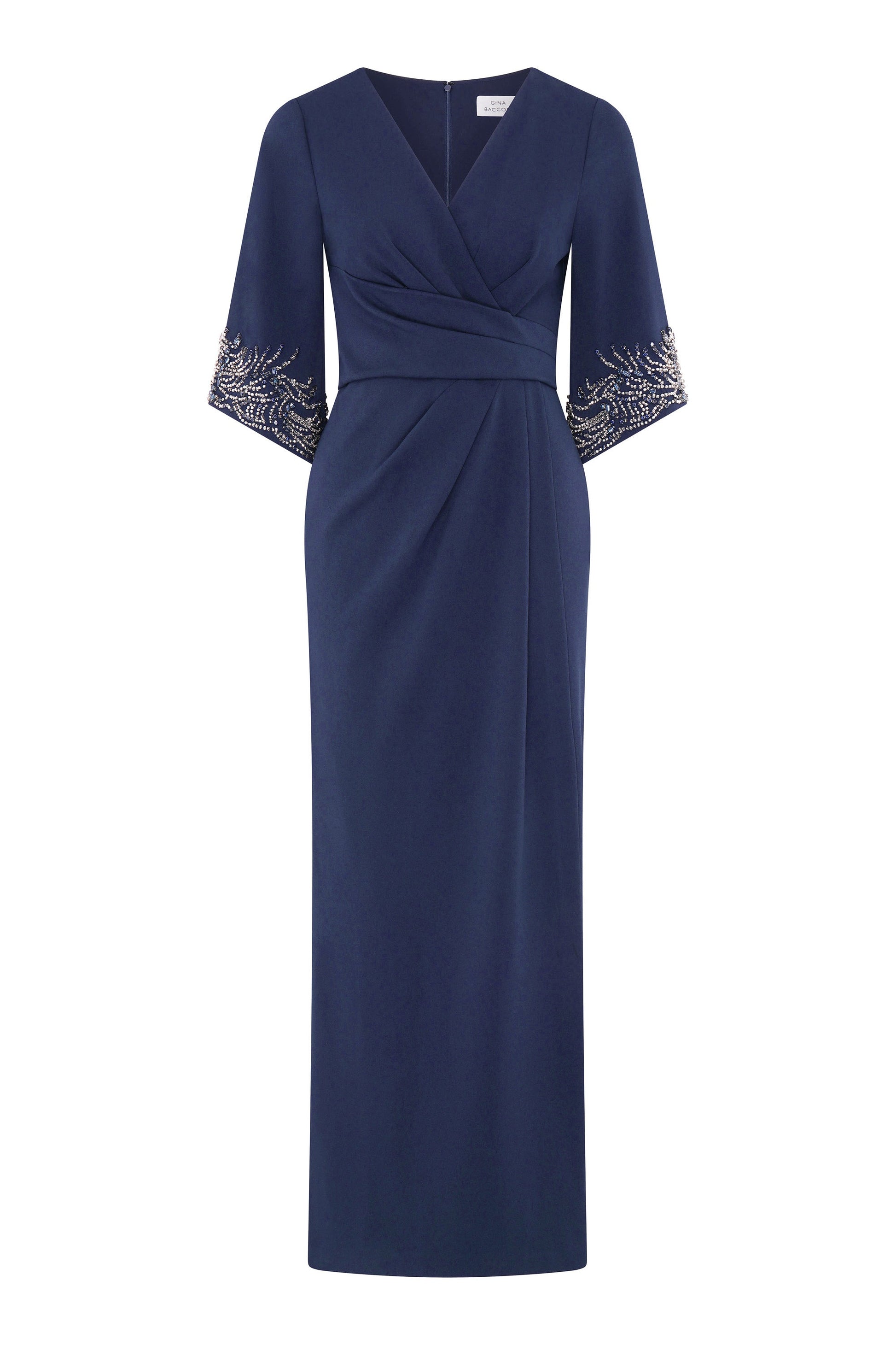  Lilly Embellished Sleeve Maxi Dress