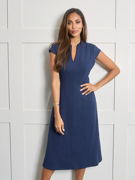  Maxene Fit And Flare Midi Dress