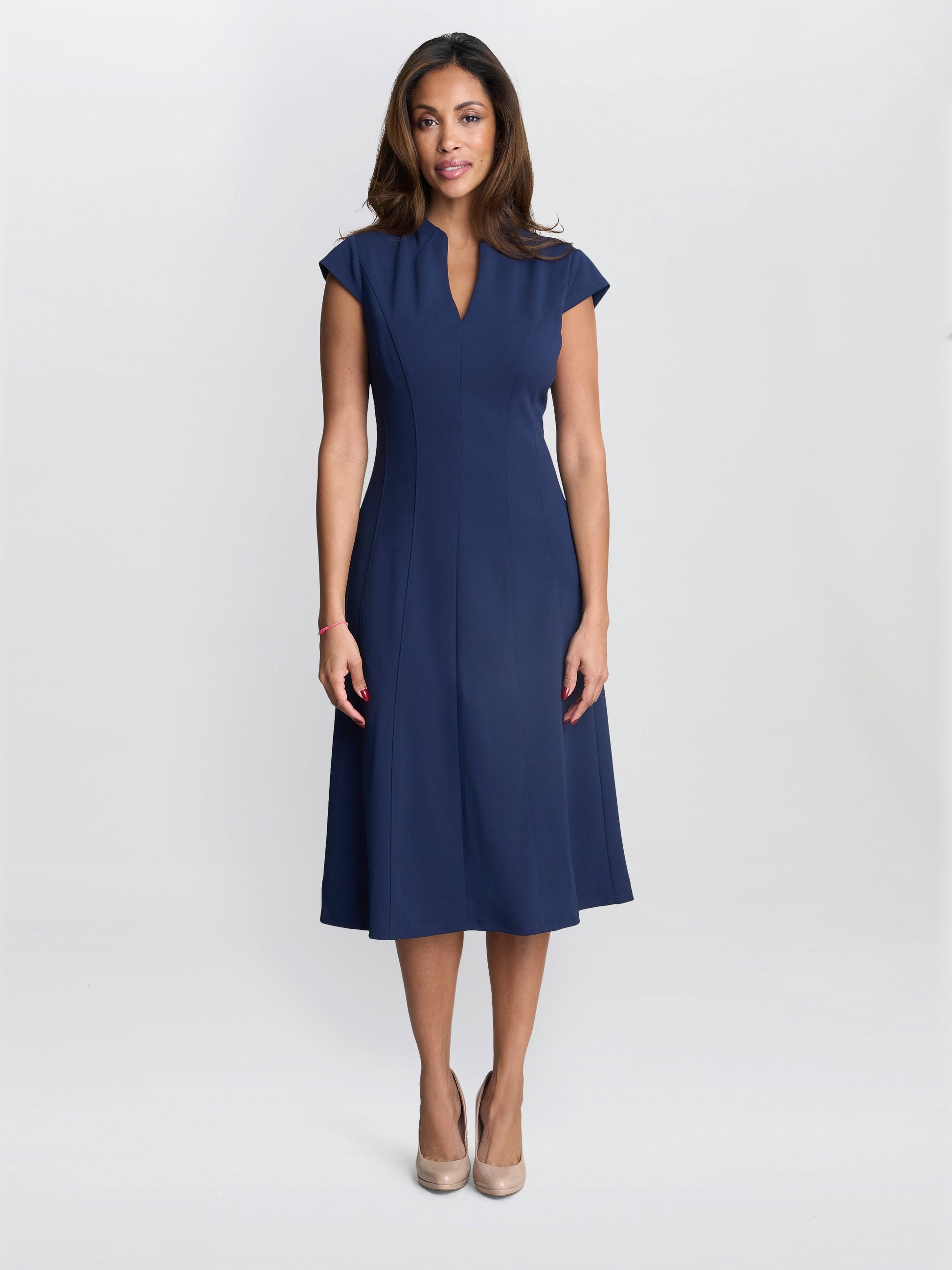  Maxene Fit And Flare Midi Dress