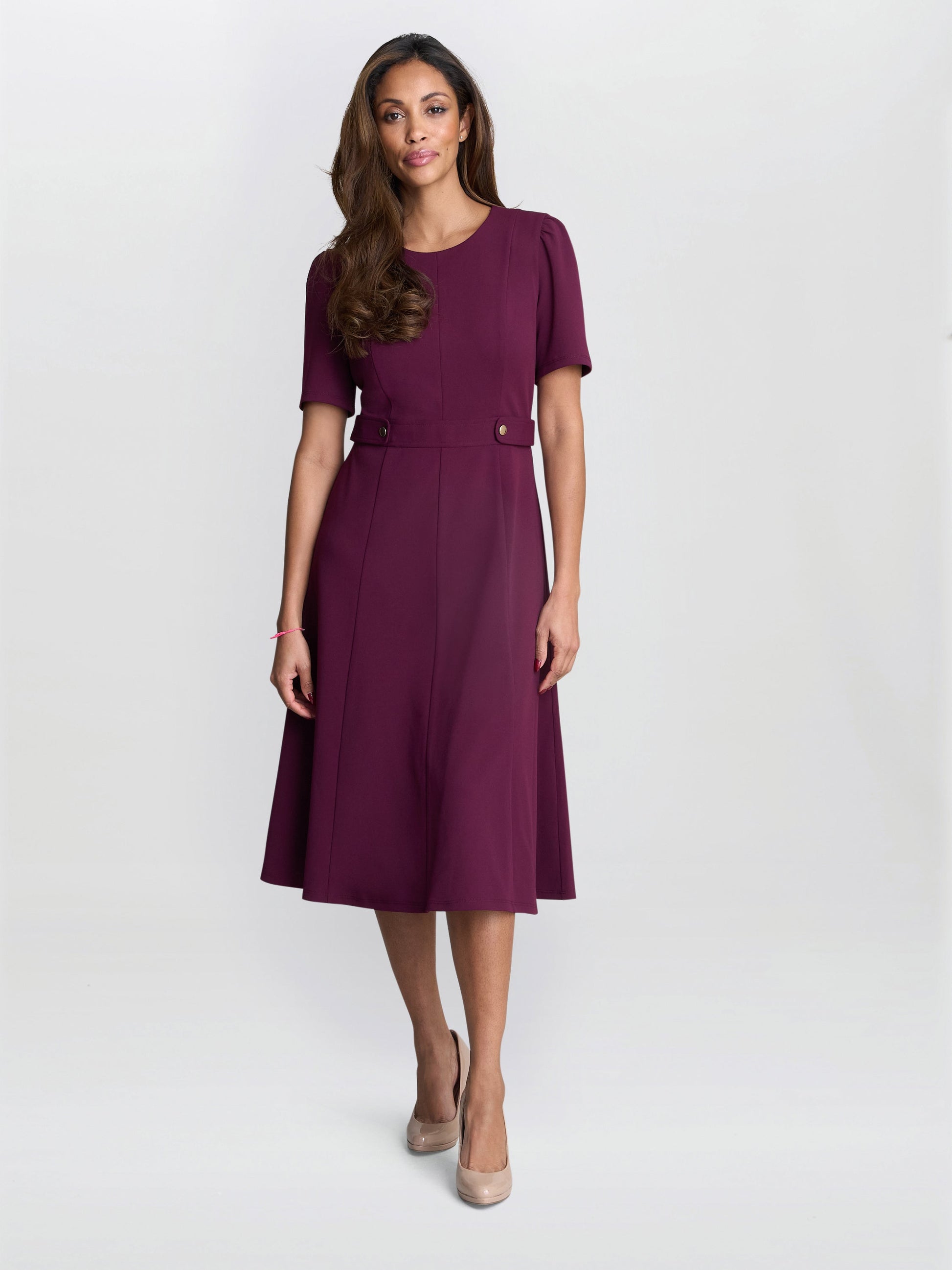  Mel Fit And Flare Midi Dress