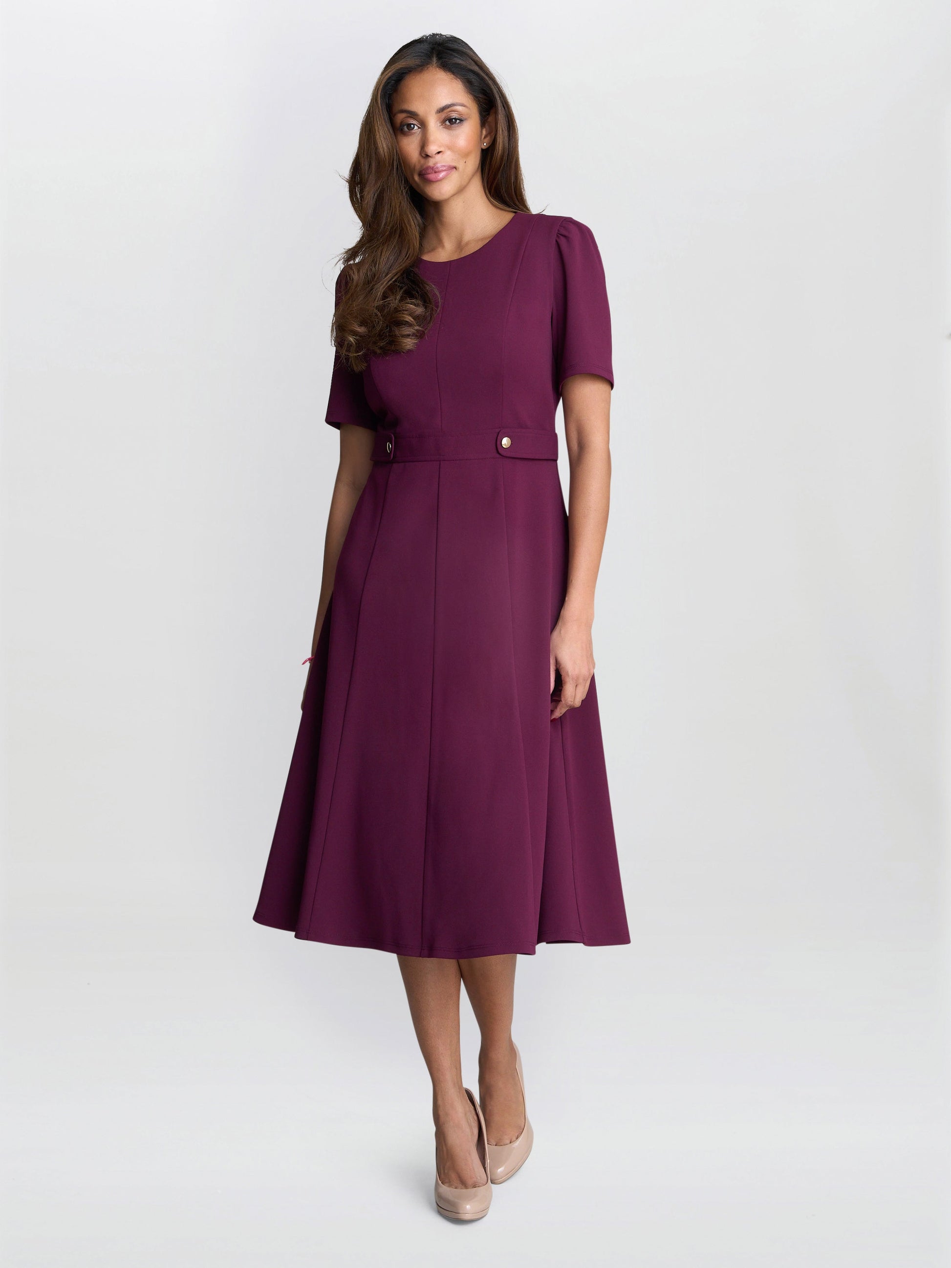  Mel Fit And Flare Midi Dress