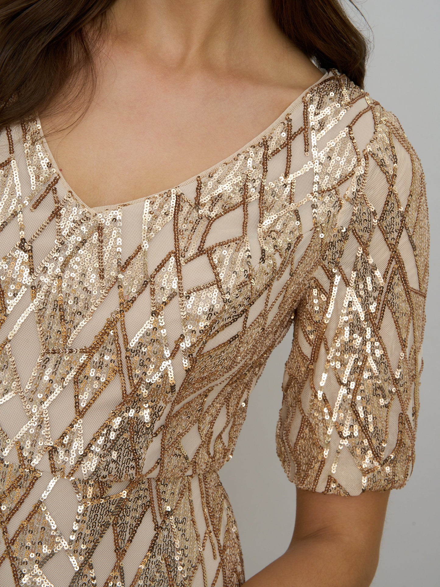  Pat Sequin Maxi Dress